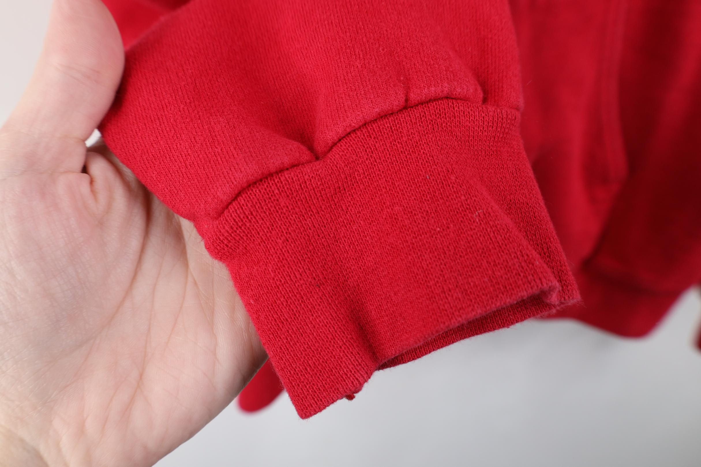 Vintage Vintage 90s Y2K Streetwear Heavyweight Hoodie Sweatshirt Red Size US S / EU 44-46 / 1 - 9 Thumbnail