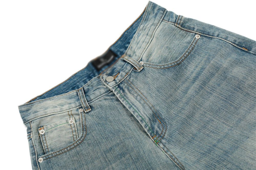 Japanese Brand × Jean American punk distressed washed scimitar jeans Size US 32 / EU 48 - 4 Thumbnail