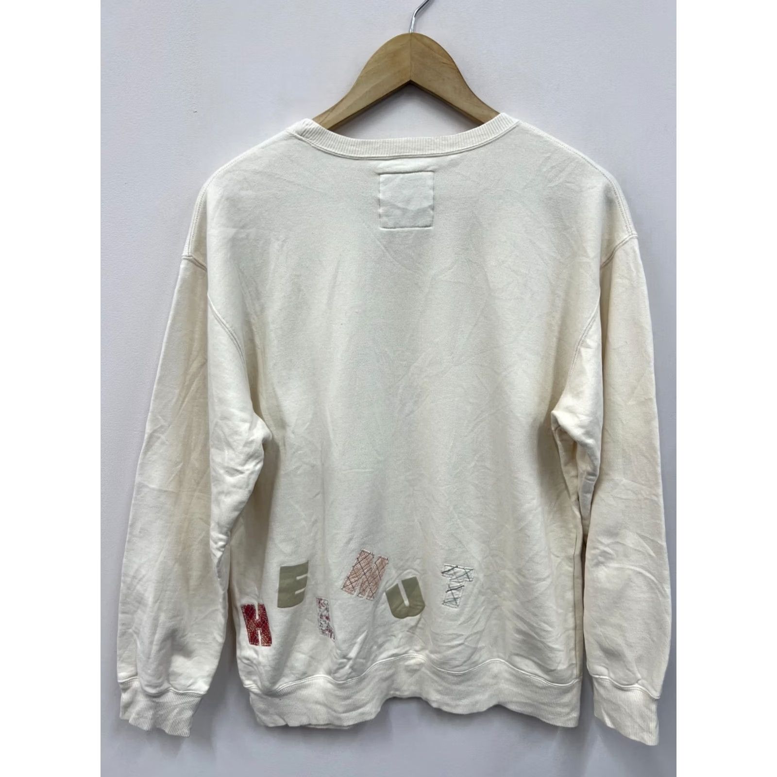Vintage Karl Helmut Vintage Sweatshirt Medium Ivory Pullover Logo Size Size US M / EU 48-50 / 2 - 5 Thumbnail