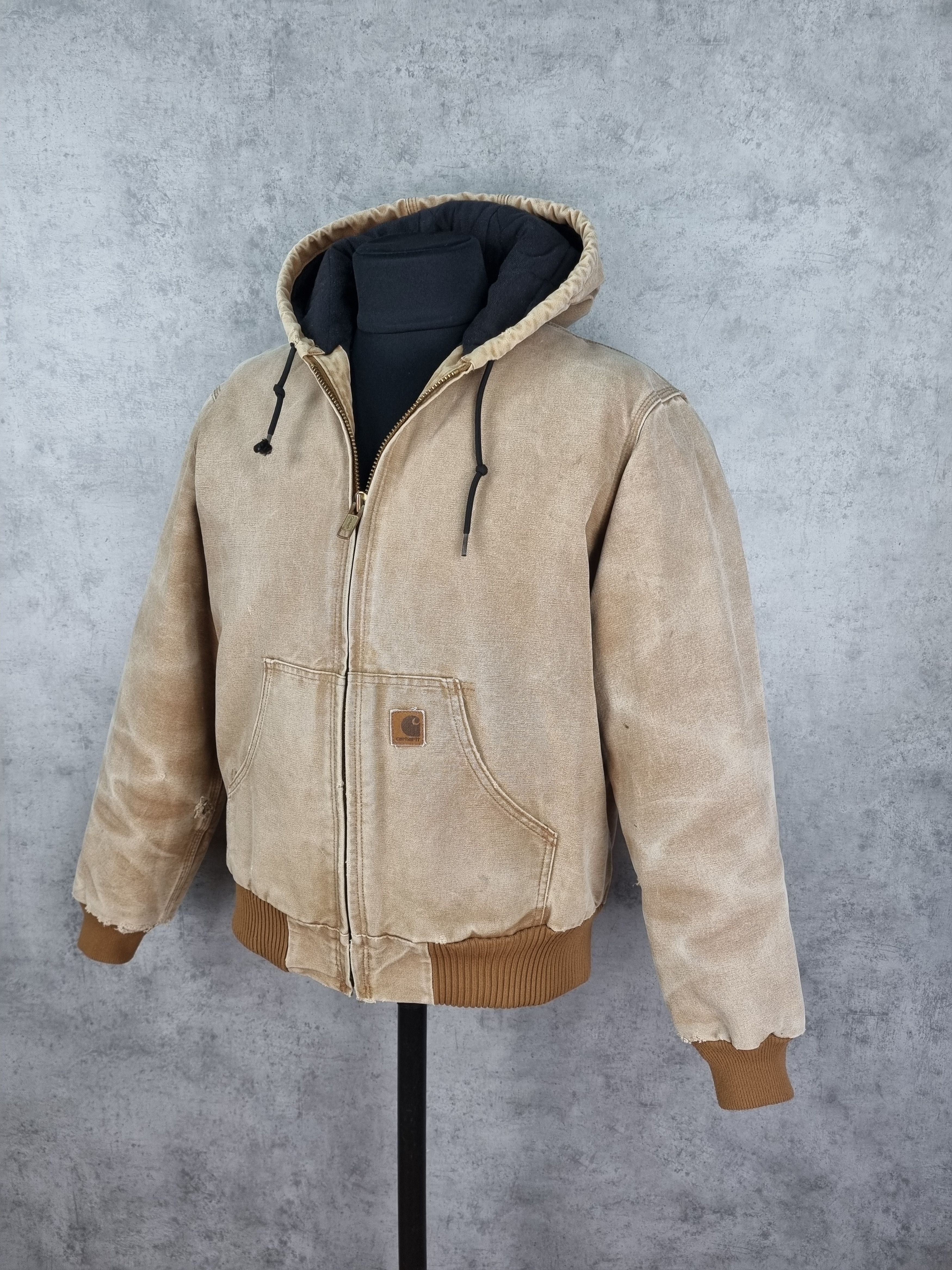Carhartt Very Destroyed Ripped Dirty Distressed Carhartt Faded Jacket Size US L / EU 52-54 / 3 - 3 Thumbnail