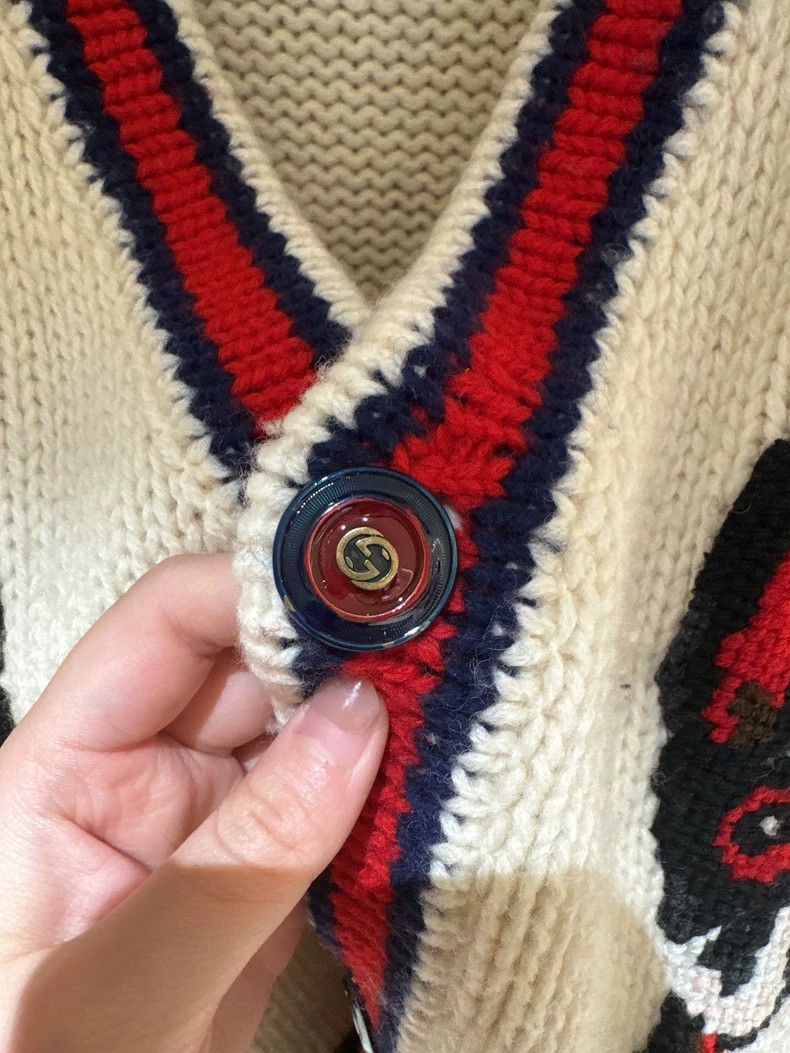 Gucci Gucci Fadou Dog Knitted Cardigan 2504-Nextarrow Size M / US 6-8 / IT 42-44 - 5 Thumbnail