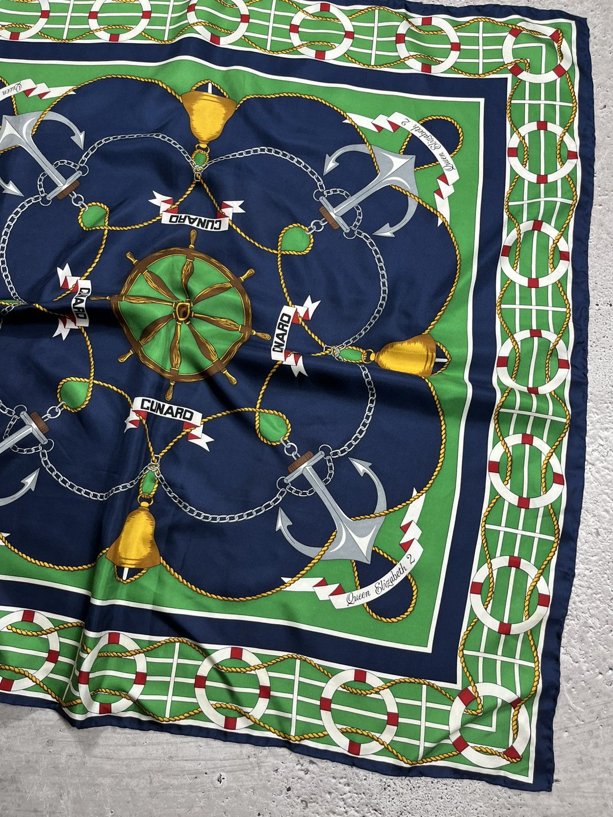 Other Jane Shilton Nautical Pure Silk Scarf 88x88 cm Korea Size ONE SIZE - 2 Thumbnail