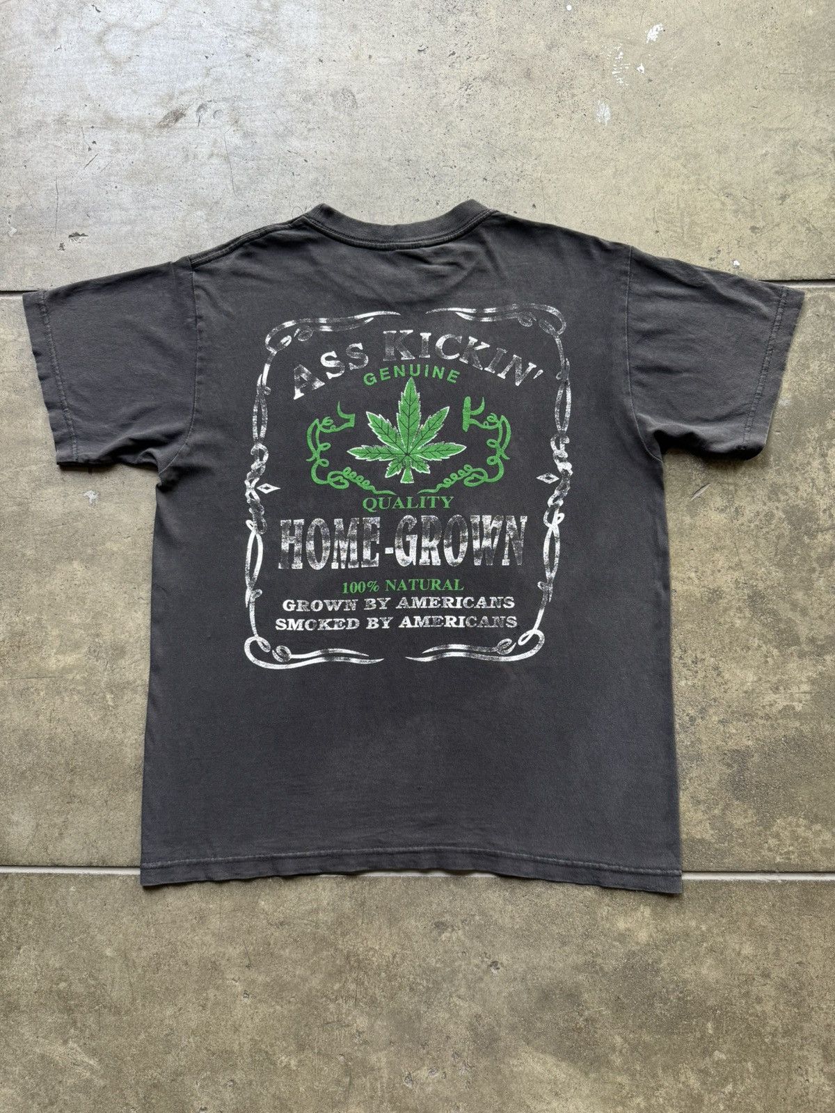 Vintage ‘00s Y2K Agriculture Ass Kickin Marijuana Tee Shirt Humor Size US M / EU 48-50 / 2 - 1 Thumbnail