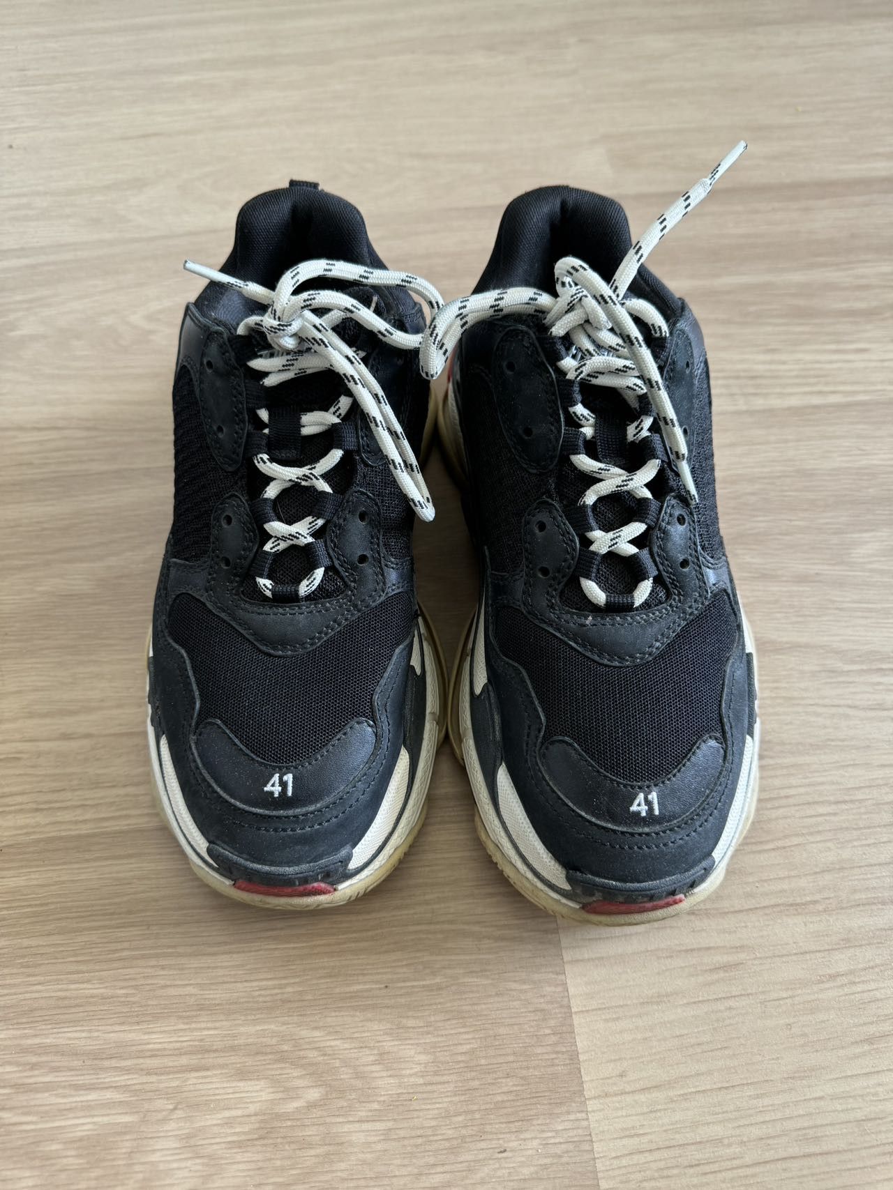 Balenciaga Balenciaga Triple S Sneaker Black Red 41 Size US 8 / EU 41 - 8 Thumbnail