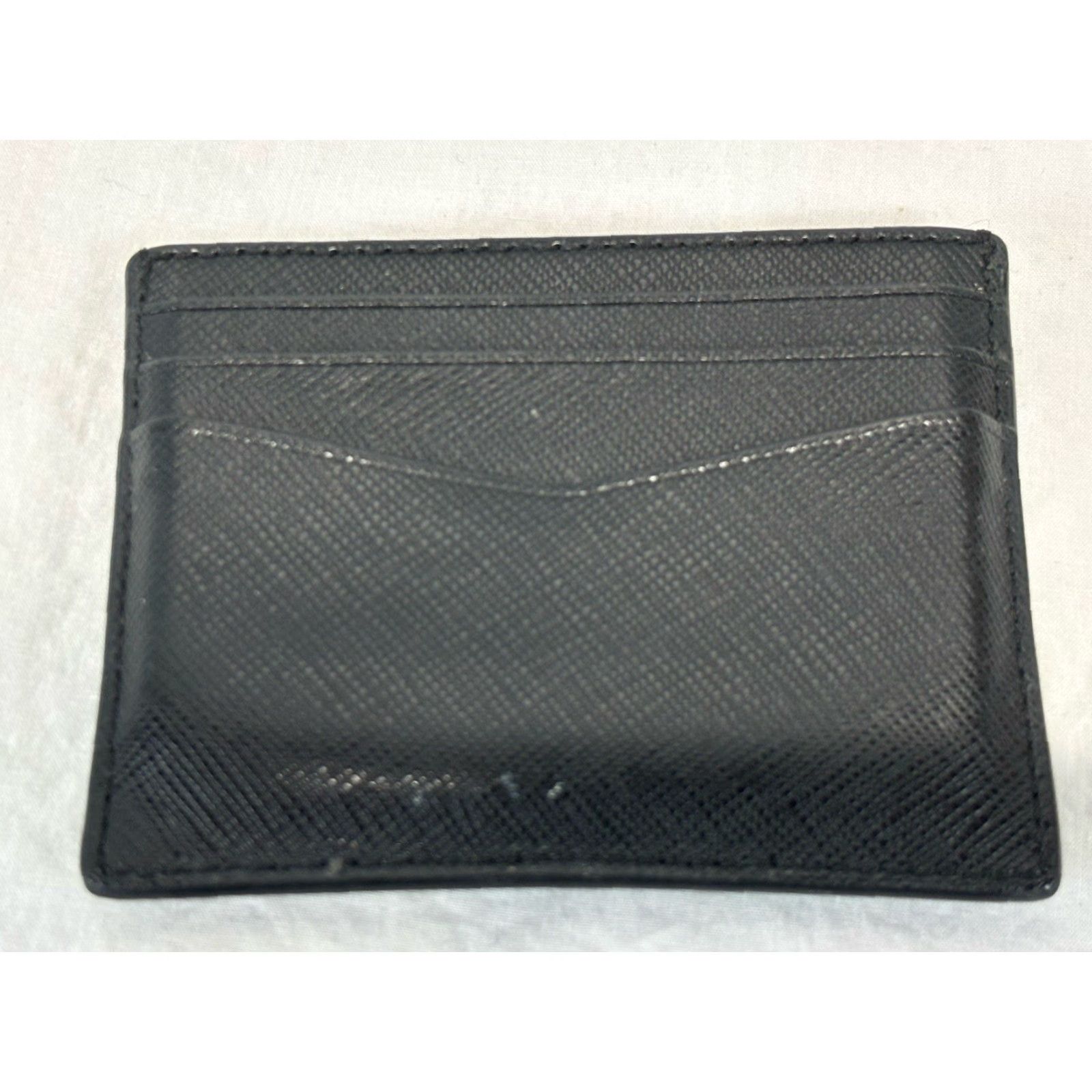Vintage kate spade new york black staci slim card holder wallet women leather credit card wallet pre-owned good Size ONE SIZE - 2 Thumbnail