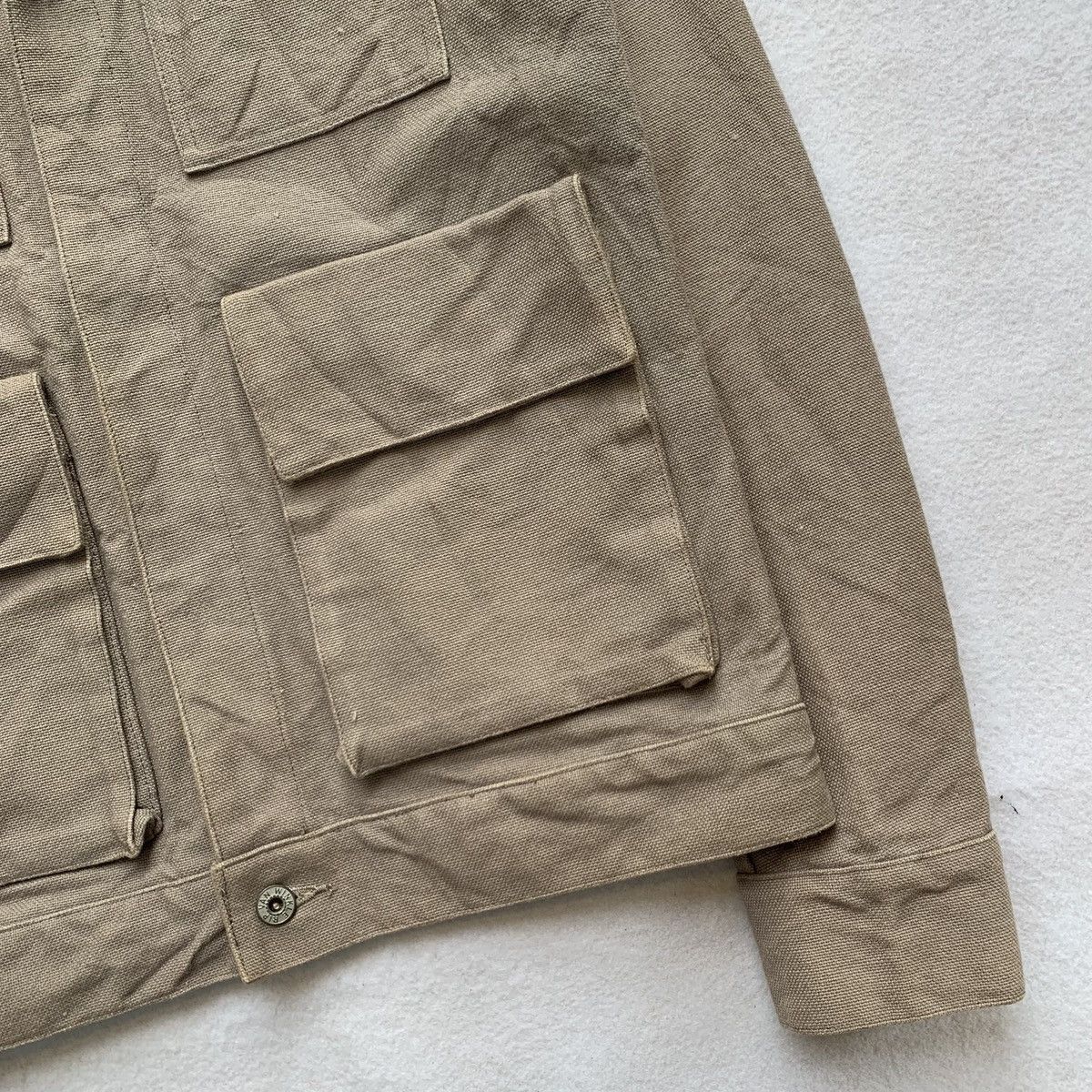 RIPVANWINKLE 1990s RIPVANWINKLE Canvas Hidden Button Jacket Size US S / EU 44-46 / 1 - 6 Thumbnail