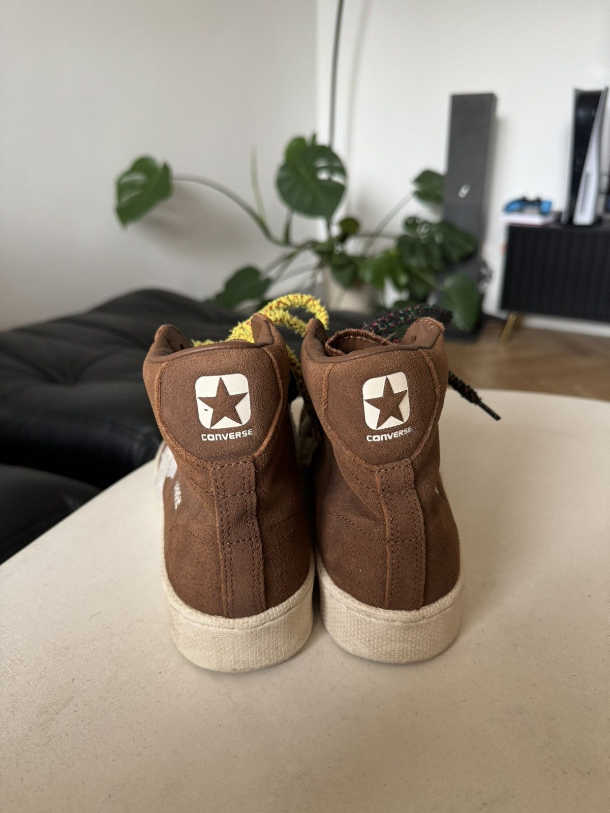 Barriers × Converse Barriers x Converse High Top Collab Shoes Brown Streetwear Size US 8 / EU 41 - 4 Thumbnail