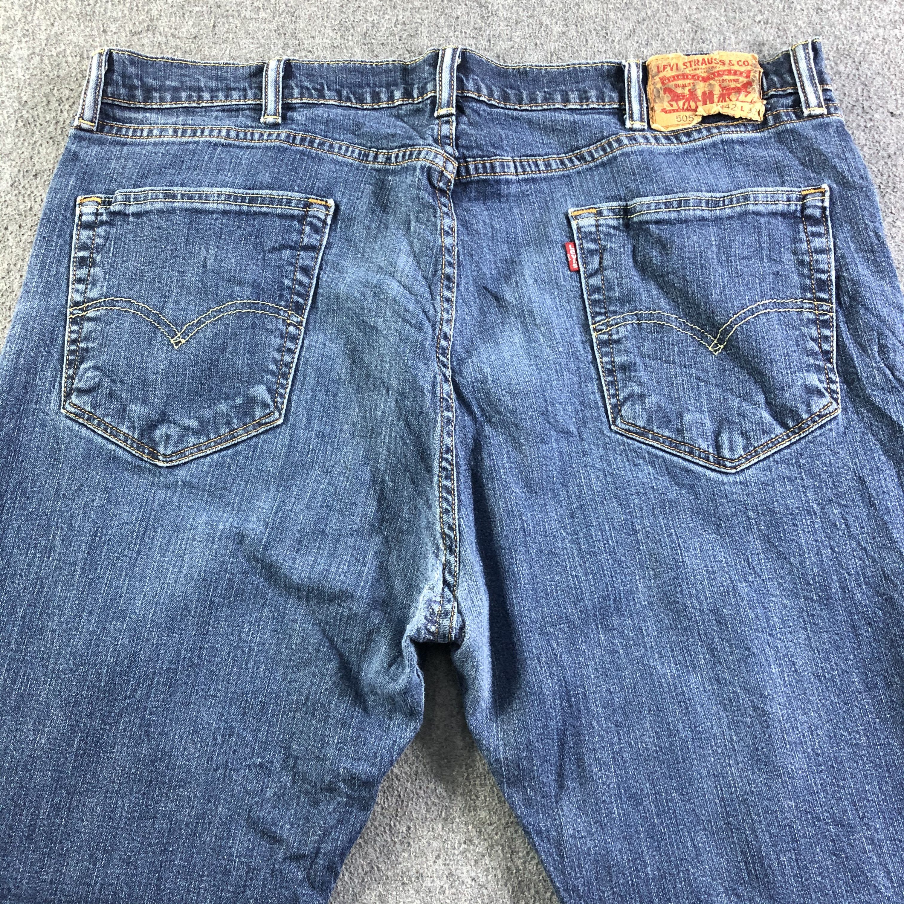 Levi's Vintage Blue Wash Levis 505 Jeans-J4297 Size US 41 - 4 Thumbnail