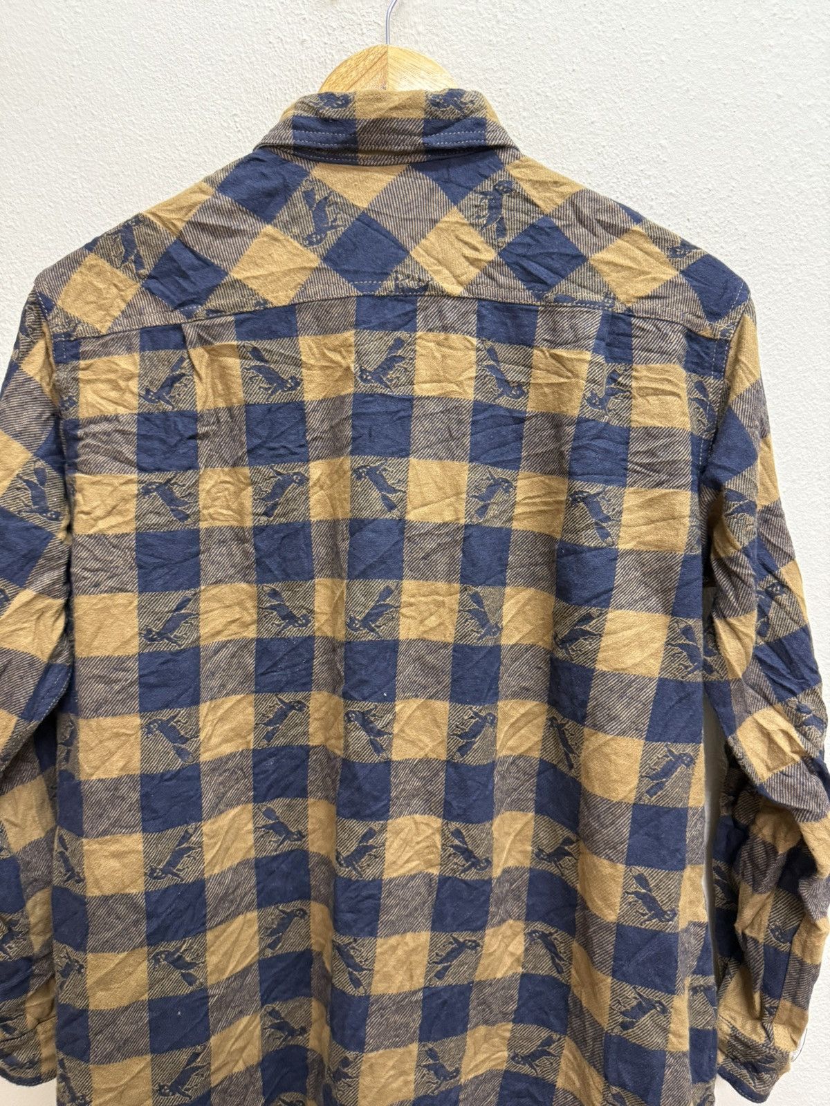 Issey Miyake Ne-Net Chekered Flanel Long Shirt Button Up Size M / US 6-8 / IT 42-44 - 19 Thumbnail