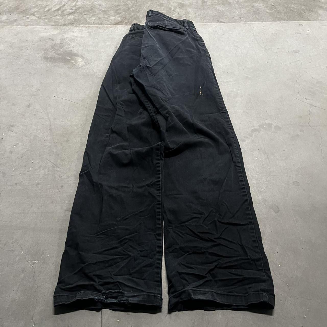 Vintage Crazy Vintage Y2K/2000s Baggy Ultimate Loose Black Trousers Pants! Size US 34 / EU 50 - 6 Thumbnail