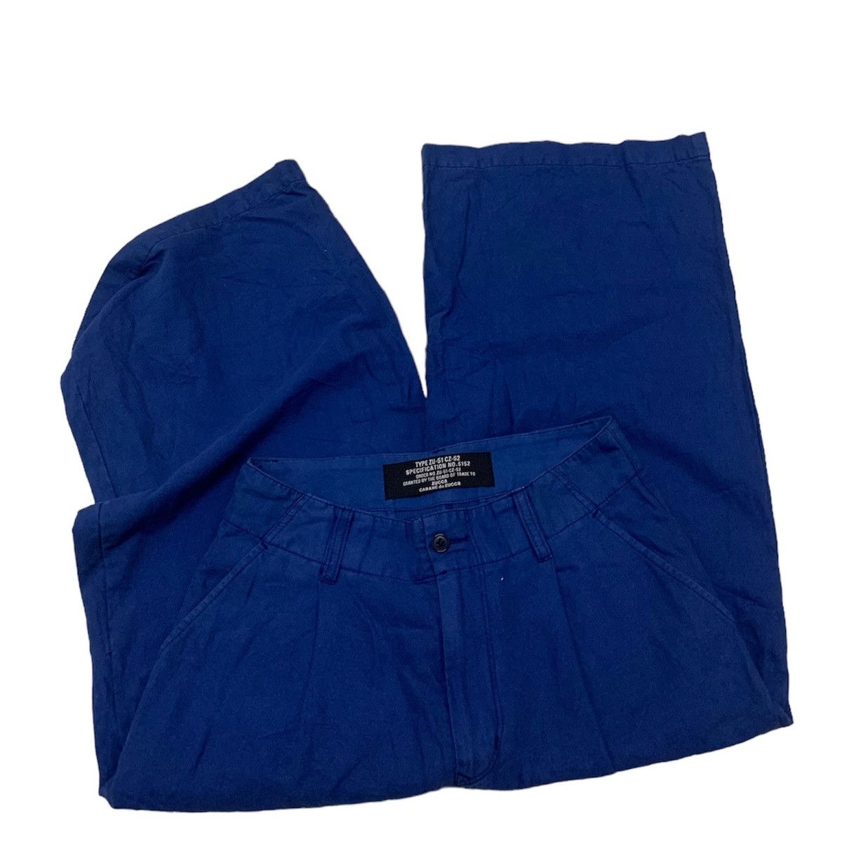 Designer × Issey Miyake × Zucca ZUCCA JAPAN ISSEY MIYAKE CROPPED BAGGY BUCKLE BACK PANTS Size 30" / US 8 / IT 44 - 3 Thumbnail