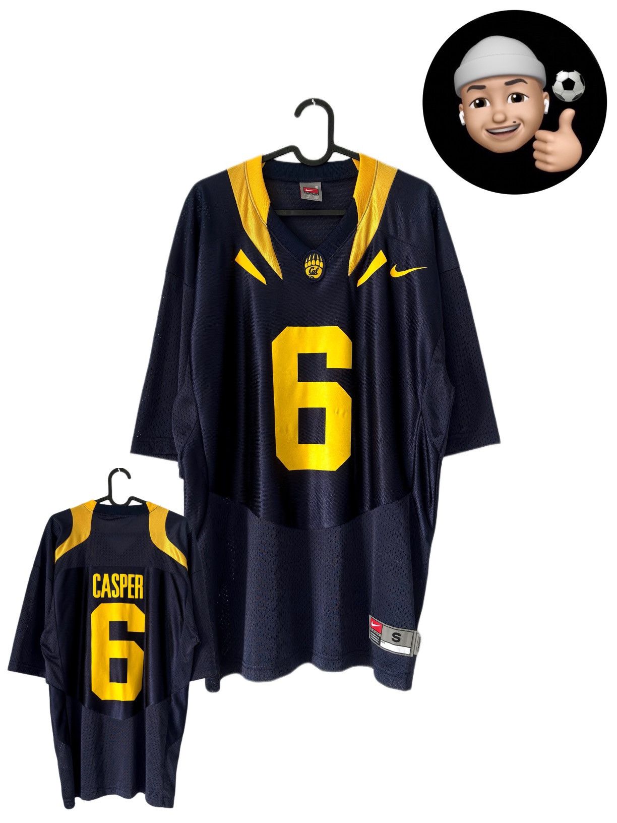 NFL × Nike NFL California Golden Bears Nike Vintage Football Jersey Kit Size US S / EU 44-46 / 1 - 1 Thumbnail