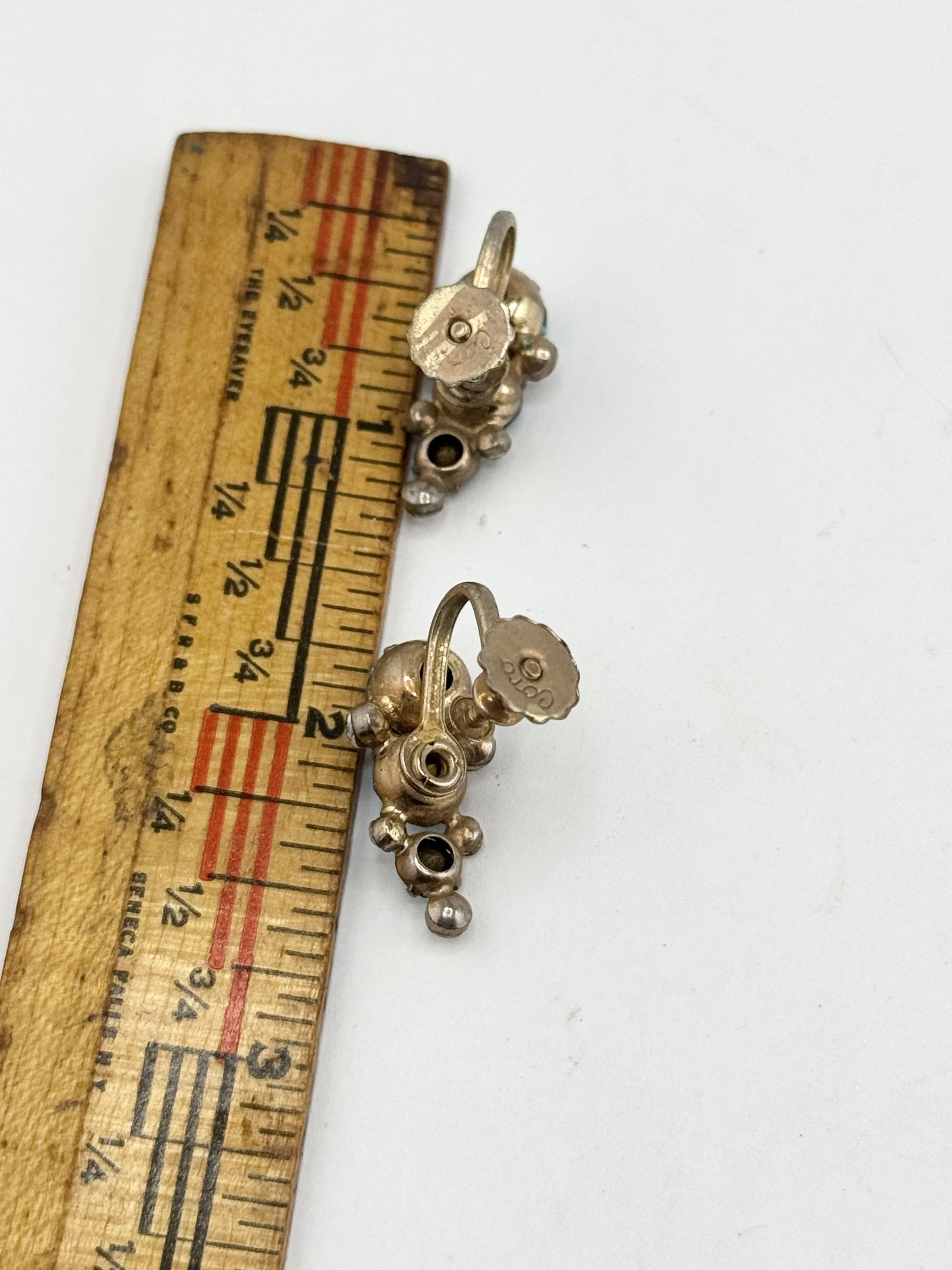 Vintage Vintage Coro blue rhinestone earrings Size ONE SIZE - 5 Thumbnail