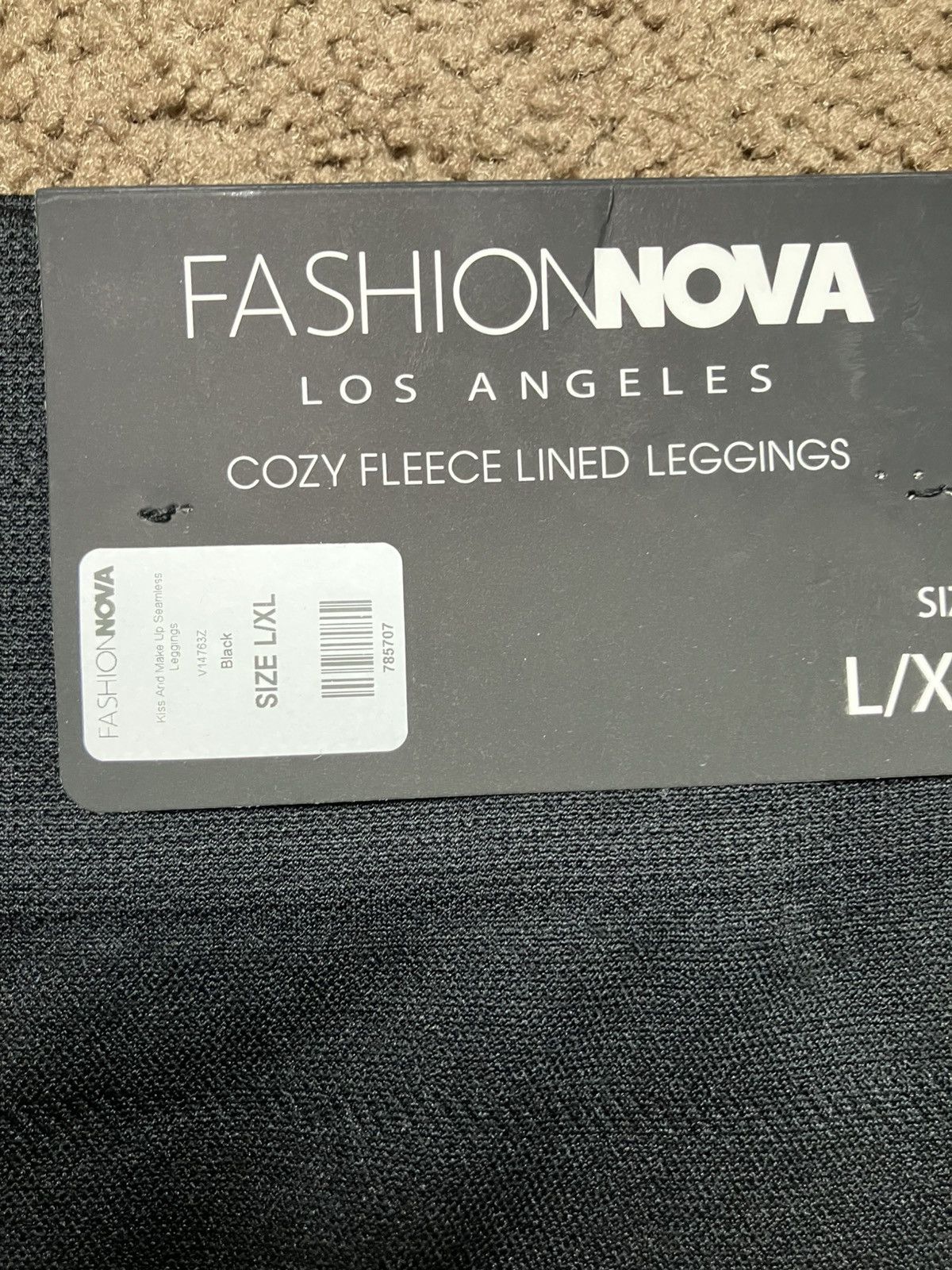 Fashion Nova Fashion Nova Kiss and Make Up Seamless Legging L/XL Black Size 28" / US 6 / IT 42 - 5 Thumbnail