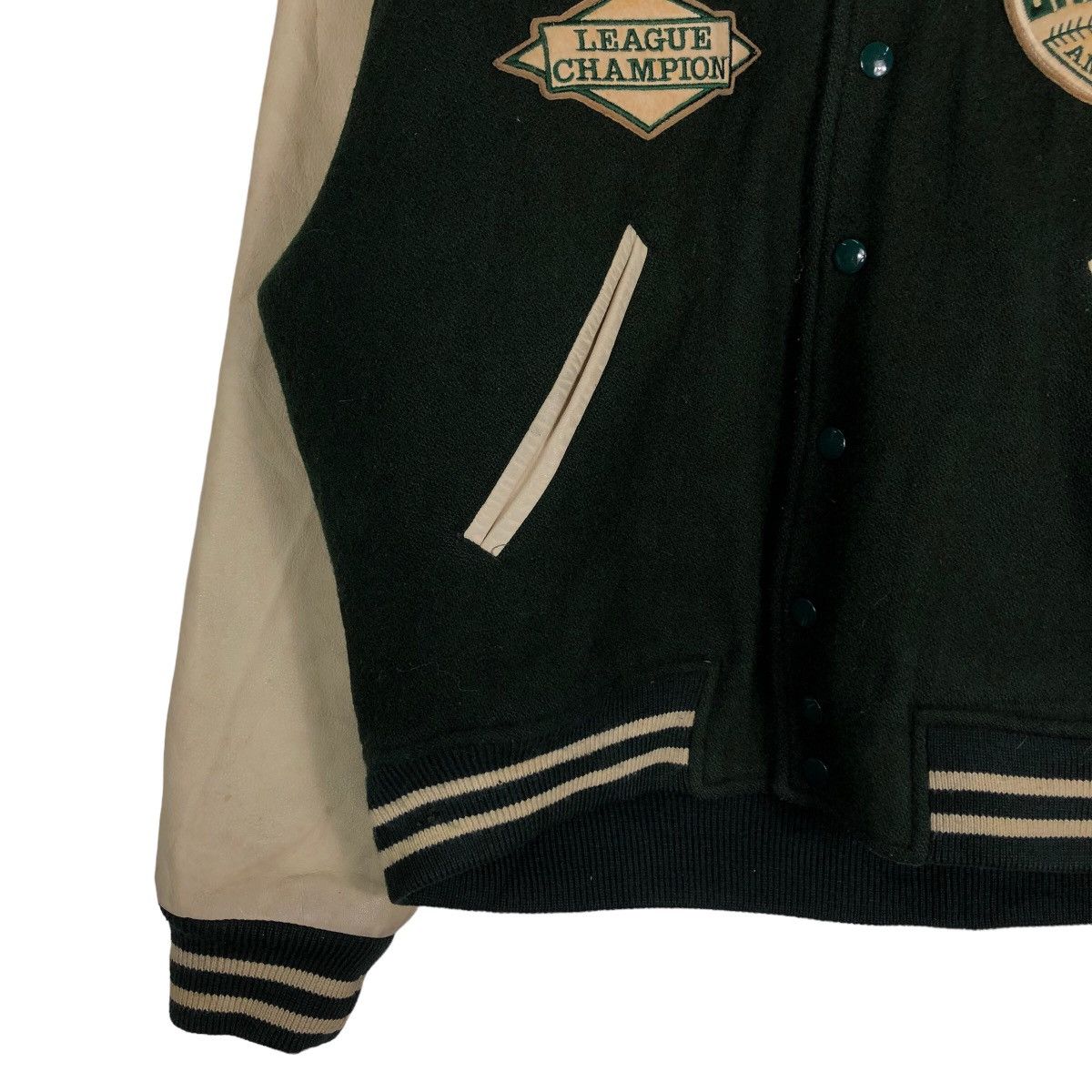 Japanese Brand 🔥Leather Jumper Stadium American National League Baseball Size US L / EU 52-54 / 3 - 4 Thumbnail