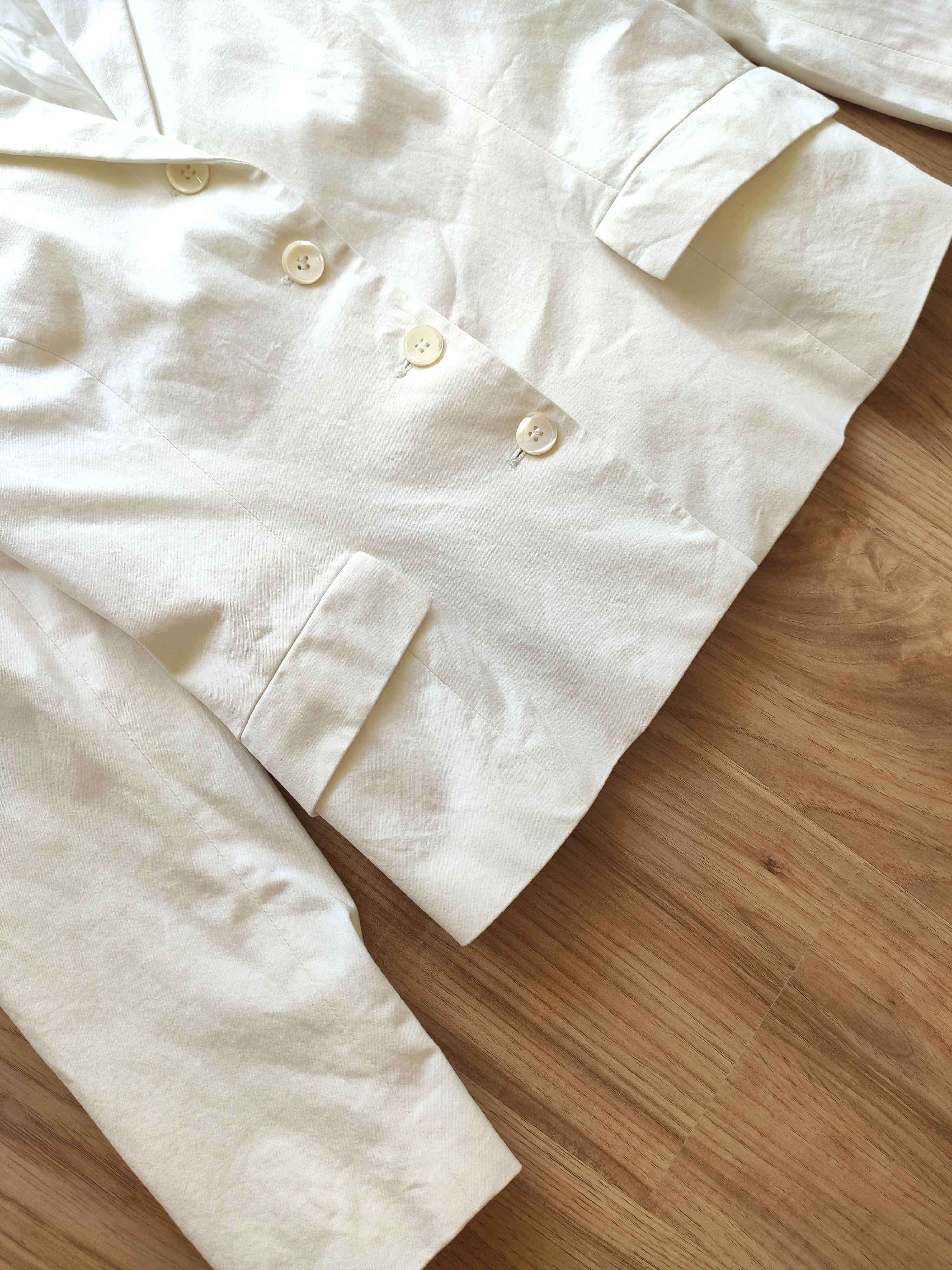 Designer × Piazza Sempione Piazza Sempione women blazer jacket old money white Size L / US 10 / IT 46 - 4 Thumbnail