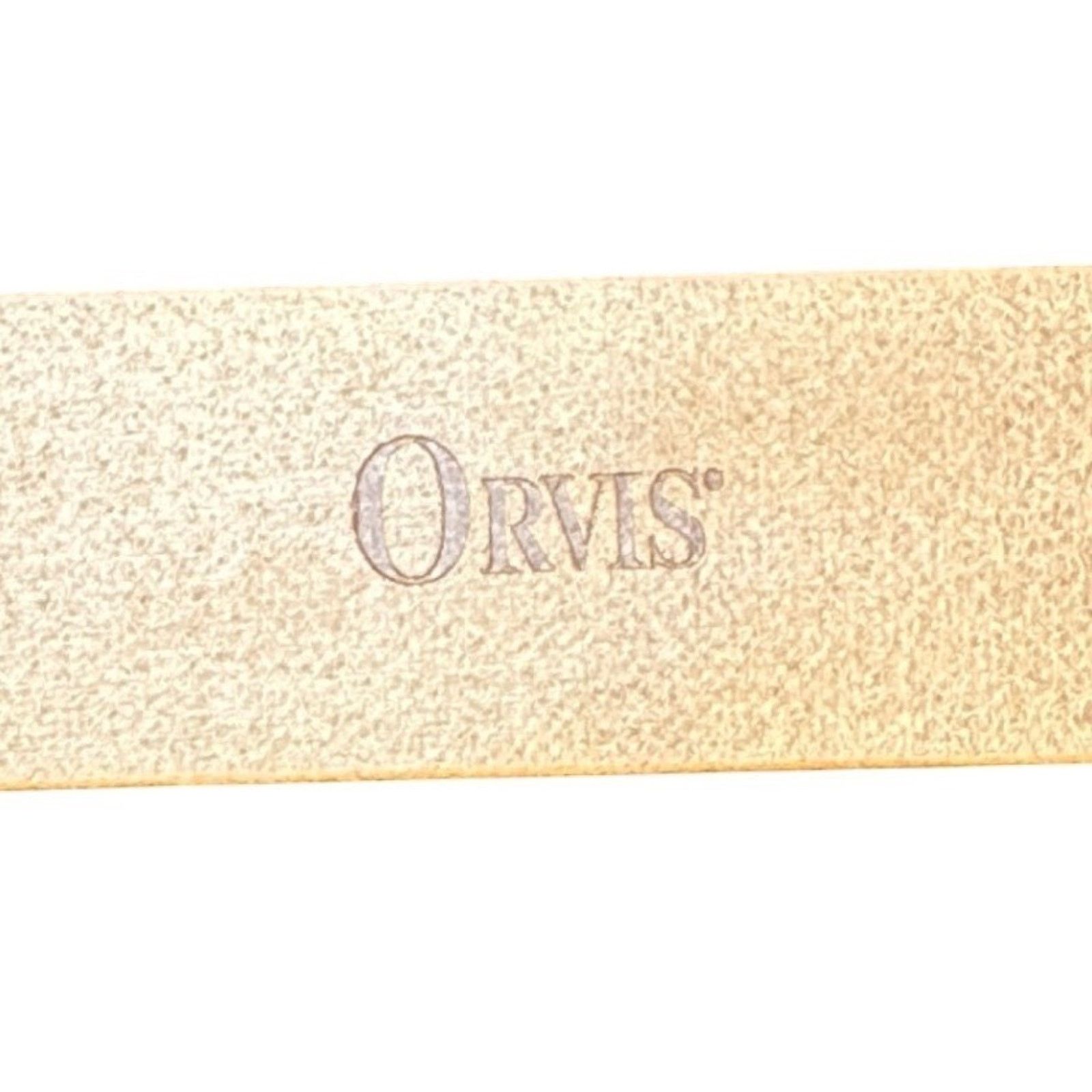 Orvis ORVIS Genuine Leather Bel Silver Buckle Tan Size 44in/110cm Size 44 - 4 Thumbnail