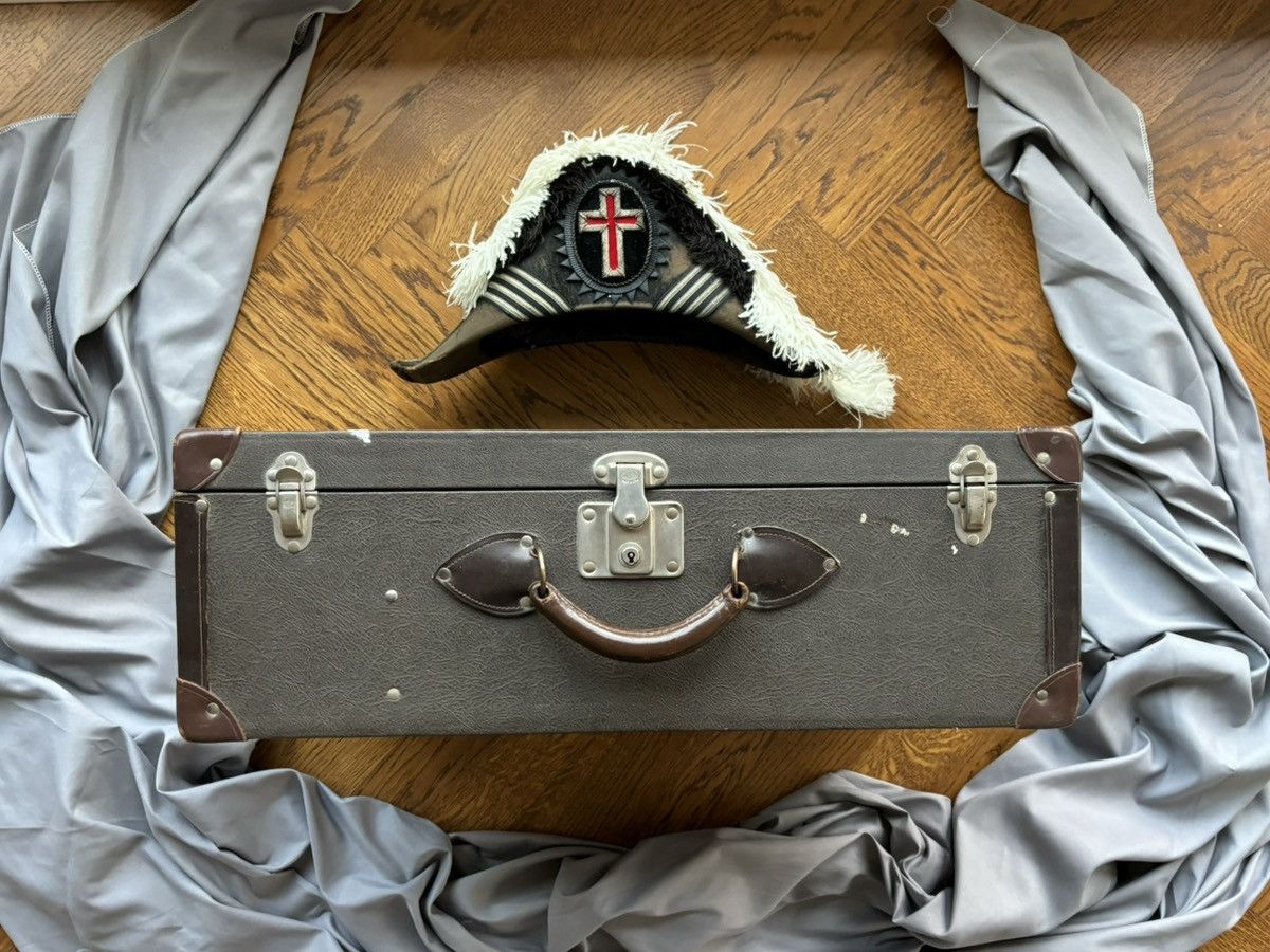 Hartmann Luggage × Vintage Antique Trunk Knights Templar Commander Hat Beaver Ostrich Size ONE SIZE - 23 Thumbnail