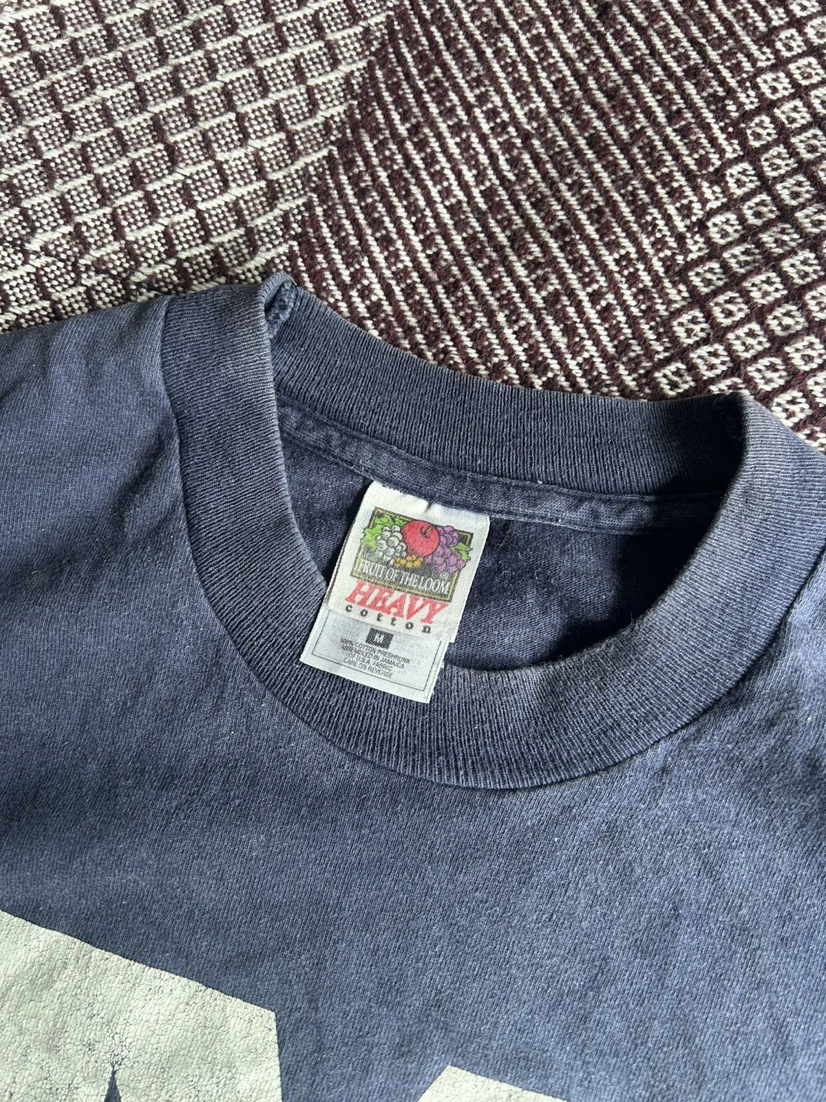 Fruit Of The Loom × Vintage Vintage FOTL Heavy NYC T-Shirt Crewneck Streetwear Y2K Sz M Size US M / EU 48-50 / 2 - 4 Thumbnail