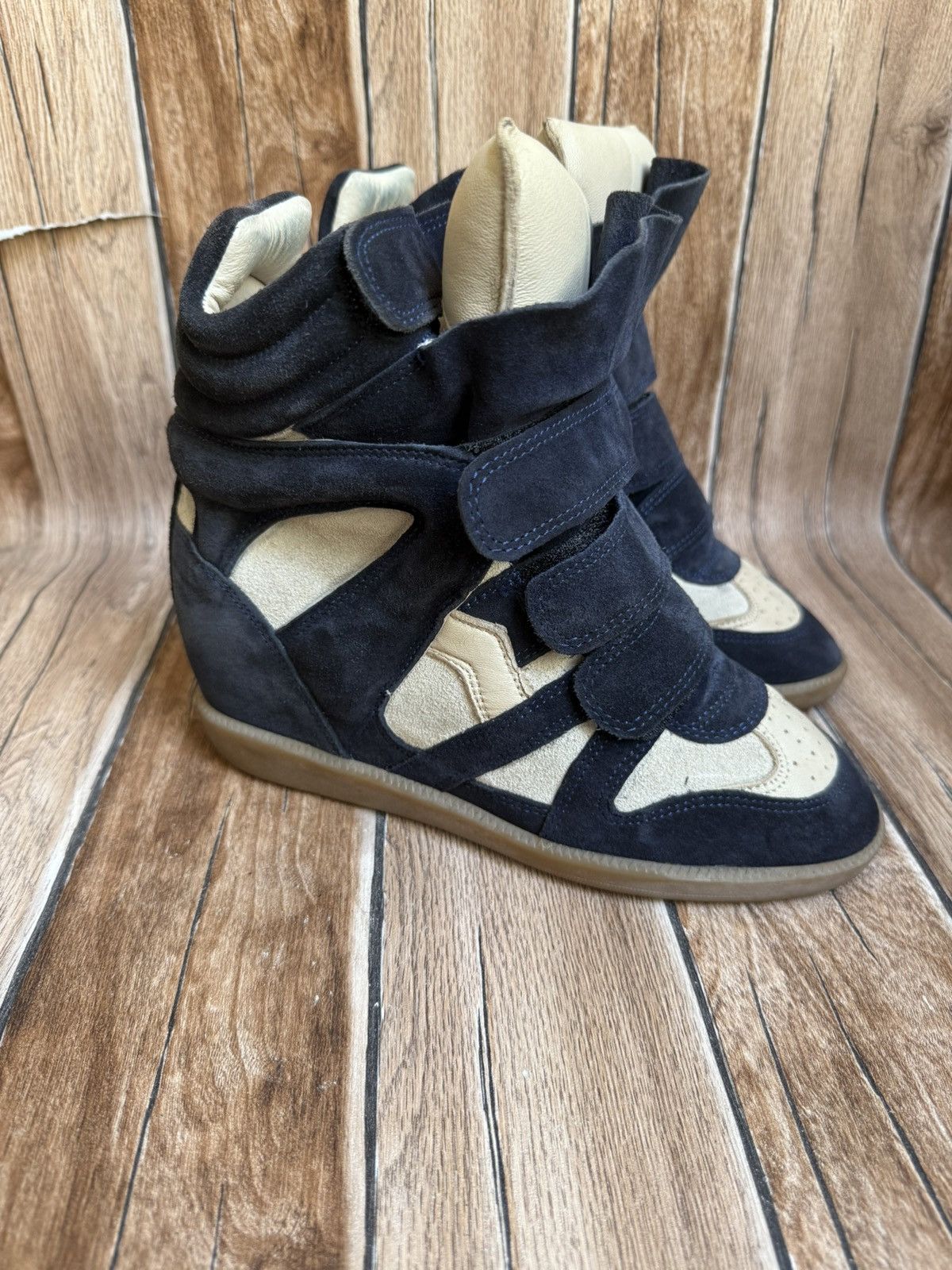 Isabel Marant × Isabel Marant Etoile × Vintage Suede bekett wedge sneakers Size US 6 / IT 36 - 1 Thumbnail