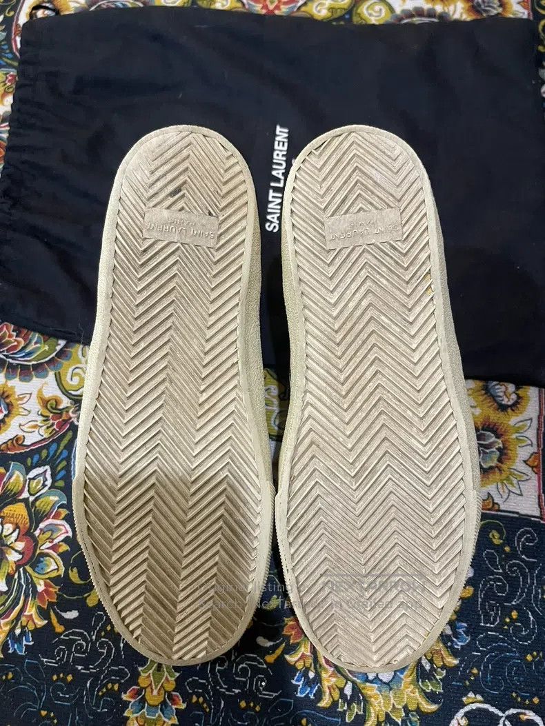 Saint Laurent Paris Saint Laurent Paris Canvas Embroidered Fist Glove Sneakers Size US 8 / EU 41 - 7 Thumbnail