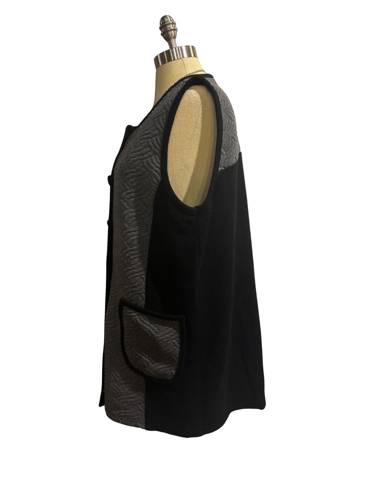 Other Women’s black & gray Vest.wt2544 Size XXL / US 16-18 / IT 52-54 - 3 Thumbnail