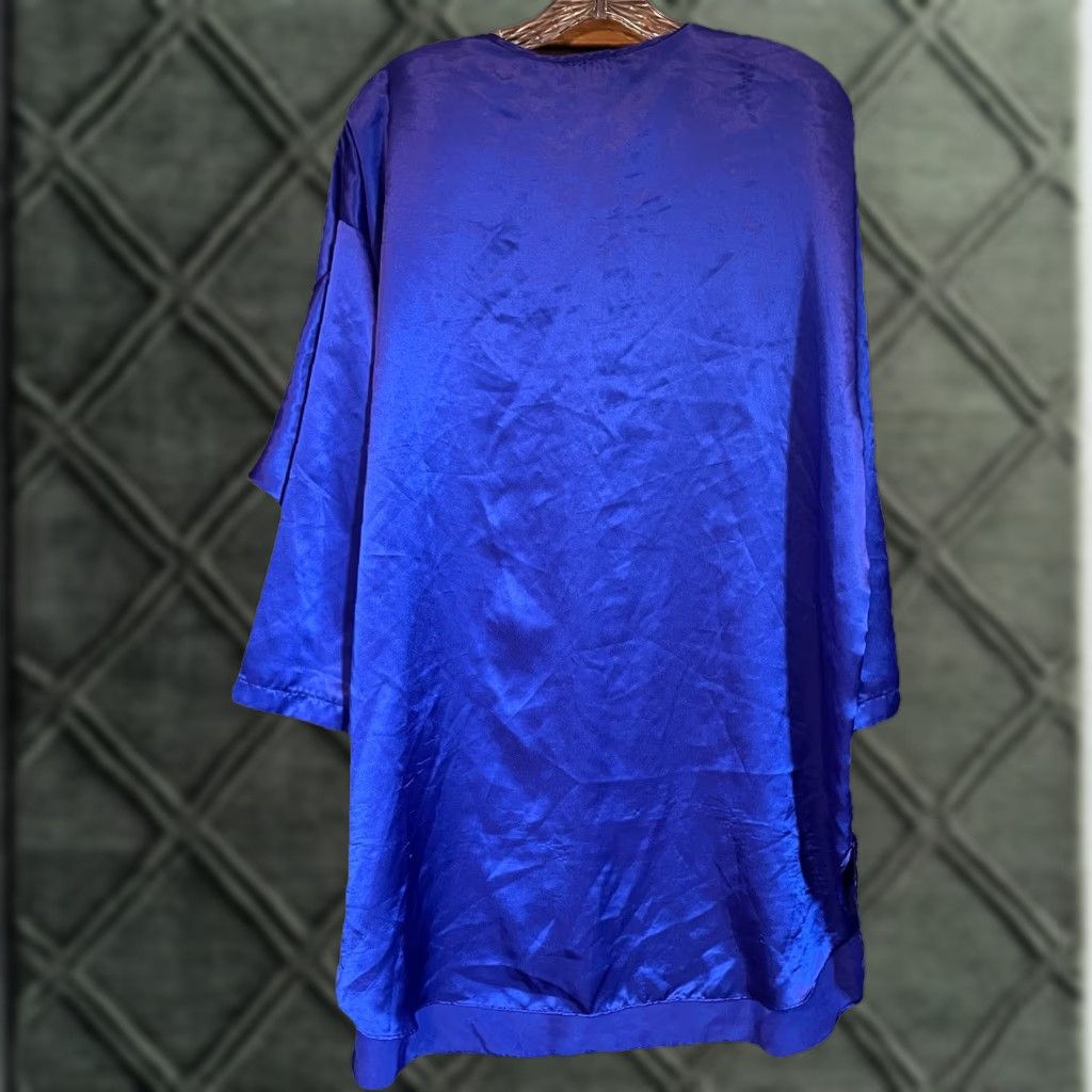 Vintage VTG Avon Nightgown Satin Purple Gown Oversized M/L Woman’s 1980s Nightgown Purple Satin Size ONE SIZE - 1 Thumbnail