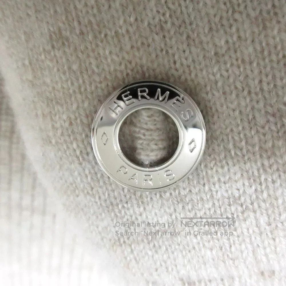 Hermes Hermes Beige Cashmere Short Sleeve Sweater. Size S / US 4 / IT 40 - 7 Thumbnail