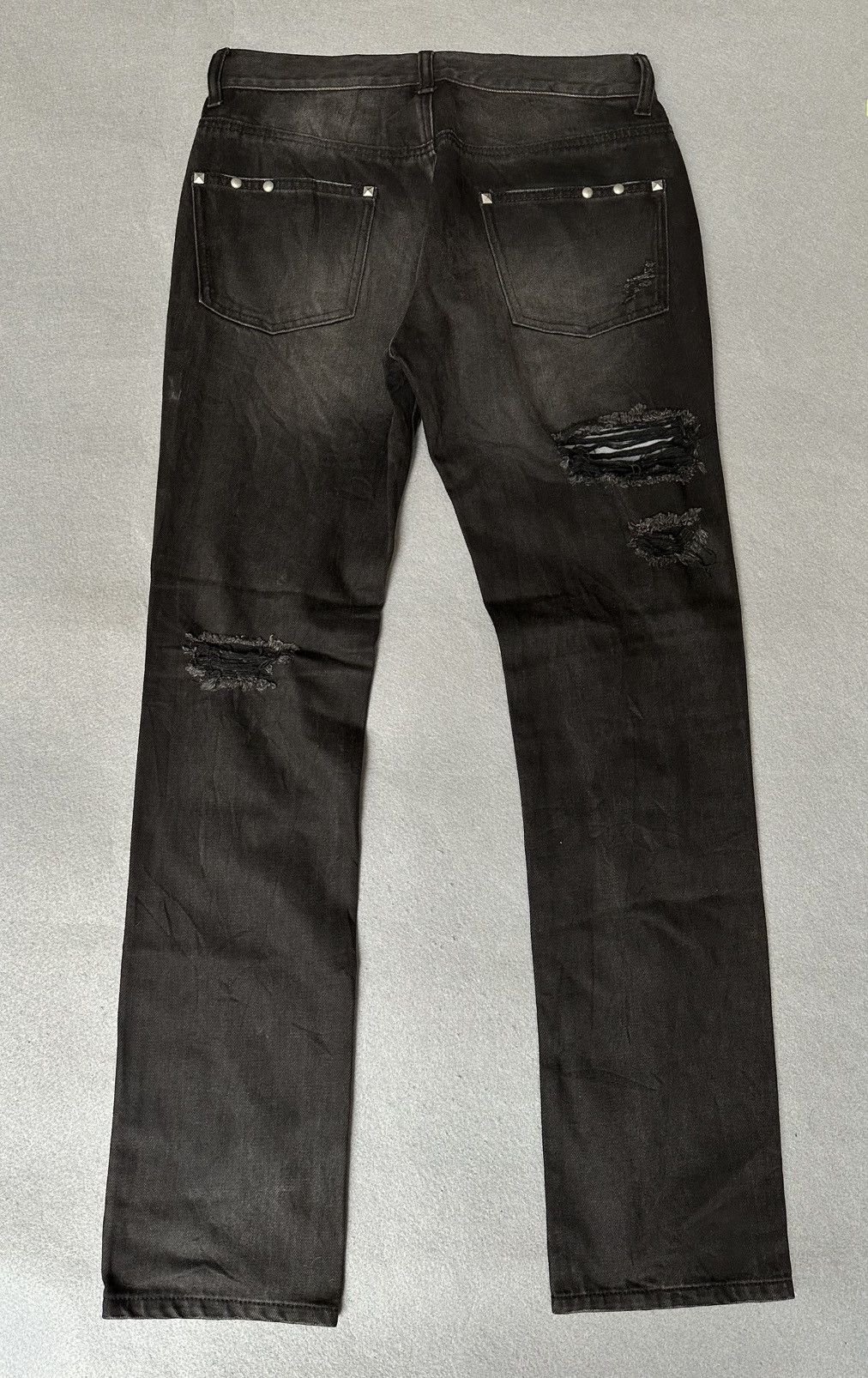 Japanese Brand Sex Pot Revenge Punk Revolution Studded Distressed Denim Size US 30 / EU 46 - 2 Thumbnail