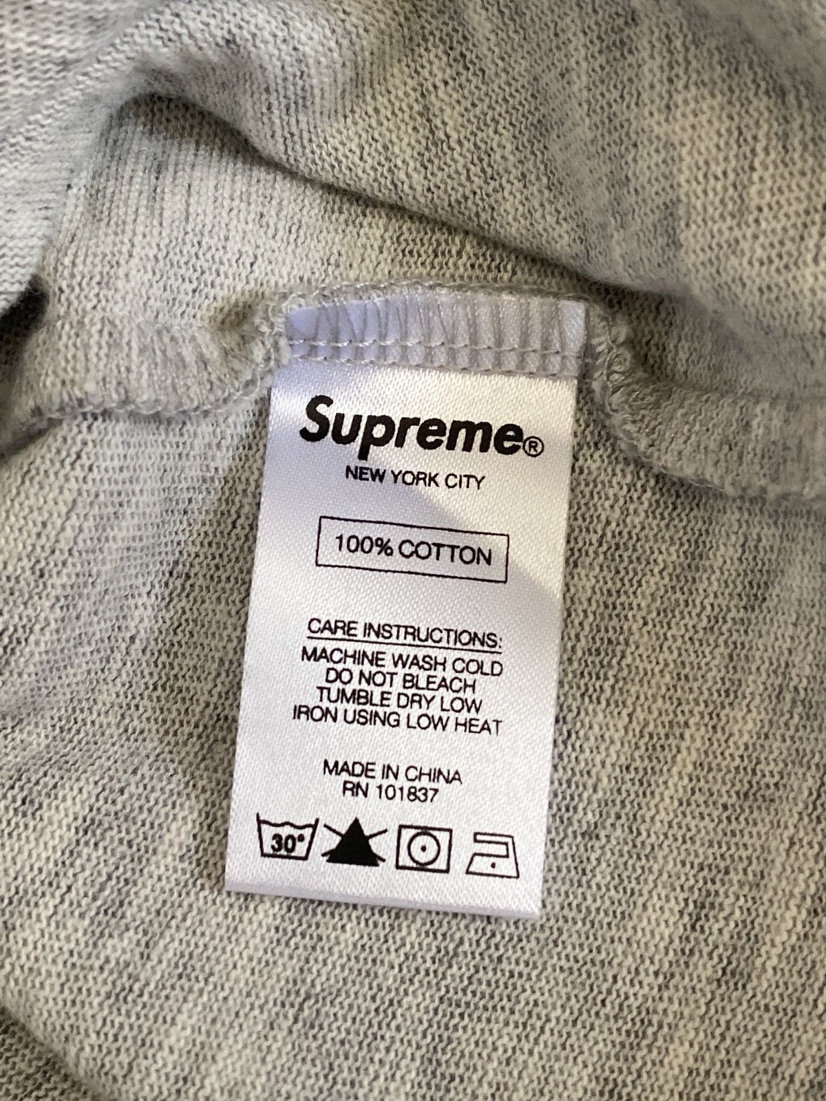 Supreme VNDS SUPREME WARP HOODED LONG SLEEVE TOP • GREY • XL • SS17 Size US XL / EU 56 / 4 - 5 Thumbnail