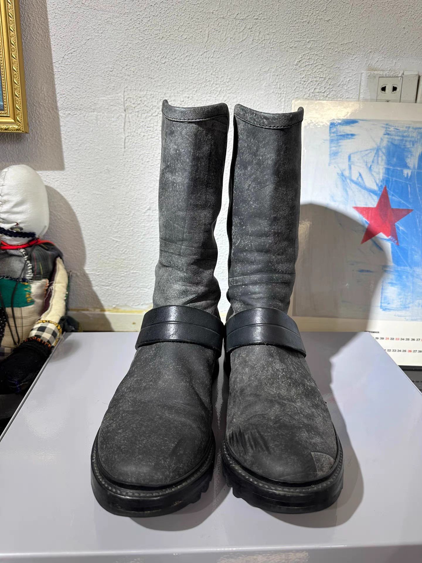 Julius Julius 7 Suede High-Top Engineer Boots K20 Size US 8 / EU 41 - 3 Thumbnail