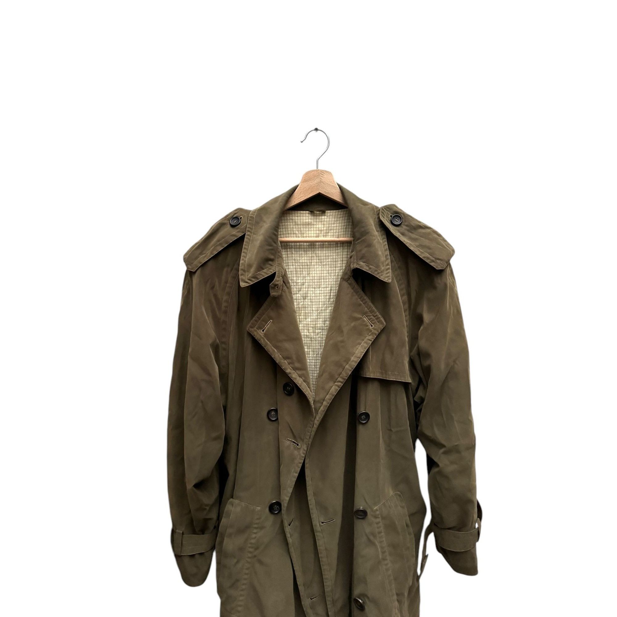 Jil Sander Kaki Cotton Trench Coat Size M / US 6-8 / IT 42-44 - 2 Thumbnail
