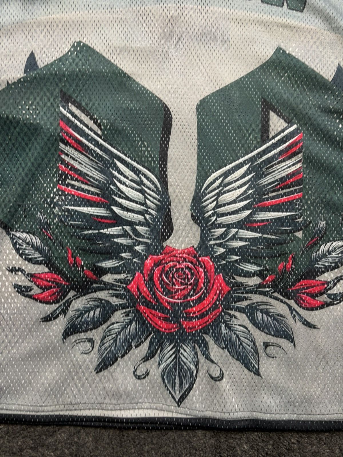 Japanese Brand Vintage style rare angelic roses 00 orison grey black jersey Size US M / EU 48-50 / 2 - 17 Thumbnail