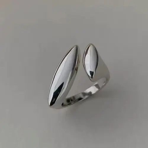 Jewelry 2 Pieces Geometric Open Rings Size ONE SIZE - 4 Thumbnail
