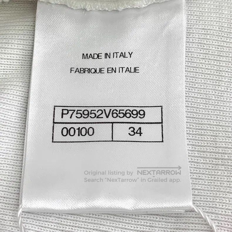 Chanel Chanel White camelia relief cotton round-neck short-sleeve Size XXS / US 00 / IT 34 - 7 Thumbnail