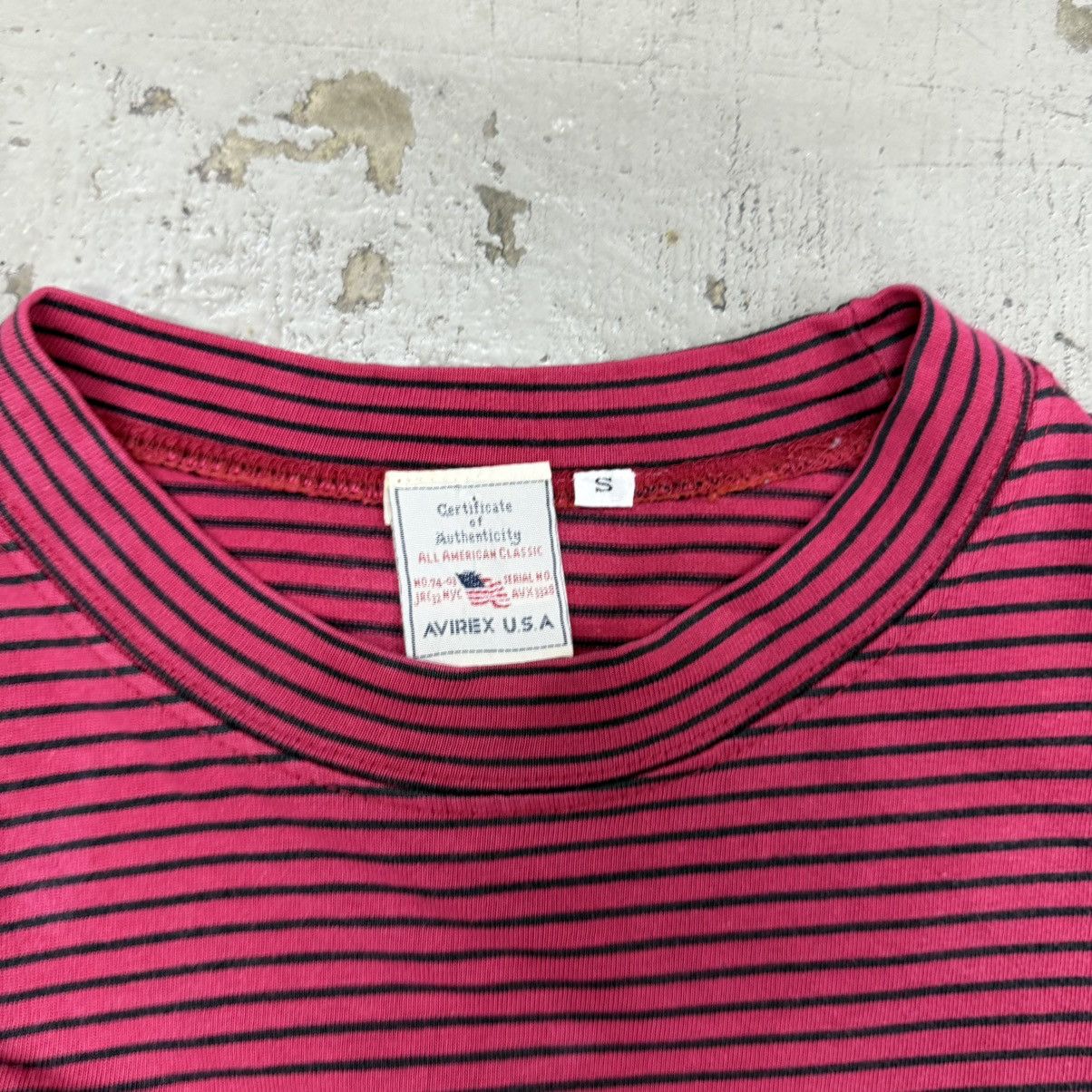 Avirex Vintage Avirex Kurt Cobain Style Stripe Longsleeve Tee Size US S / EU 44-46 / 1 - 5 Thumbnail