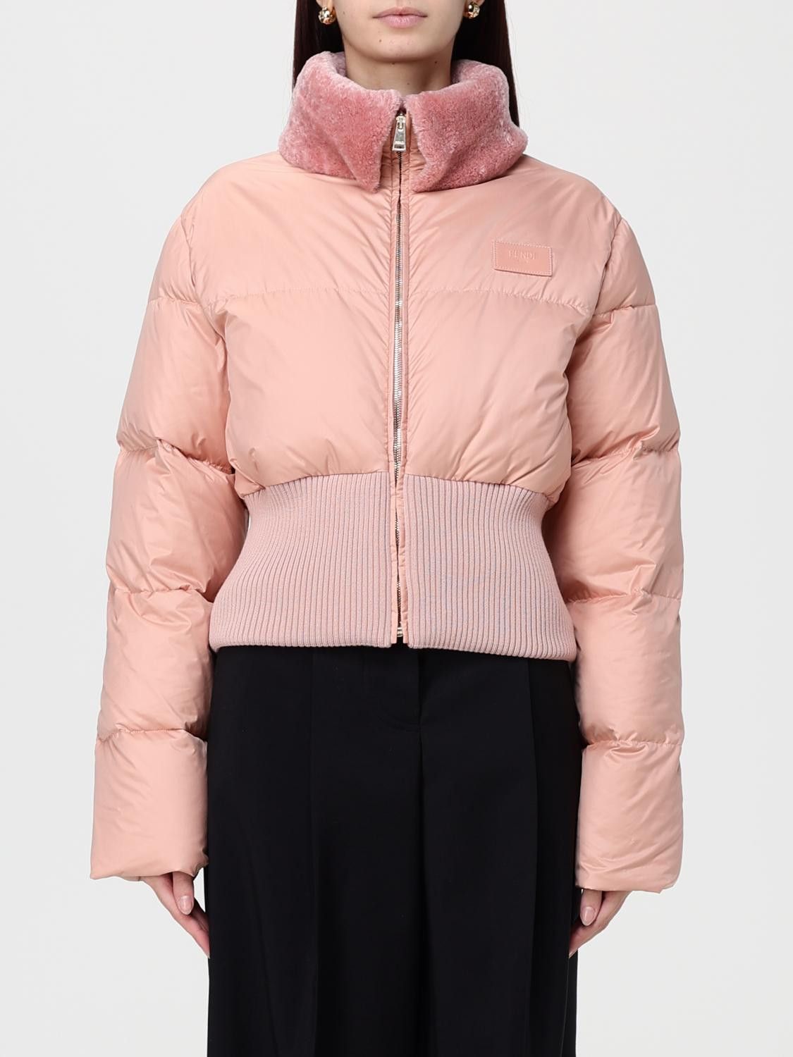 Fendi Fendi Jacket Woman Pink Size L / US 10 / IT 46 - 1 Thumbnail