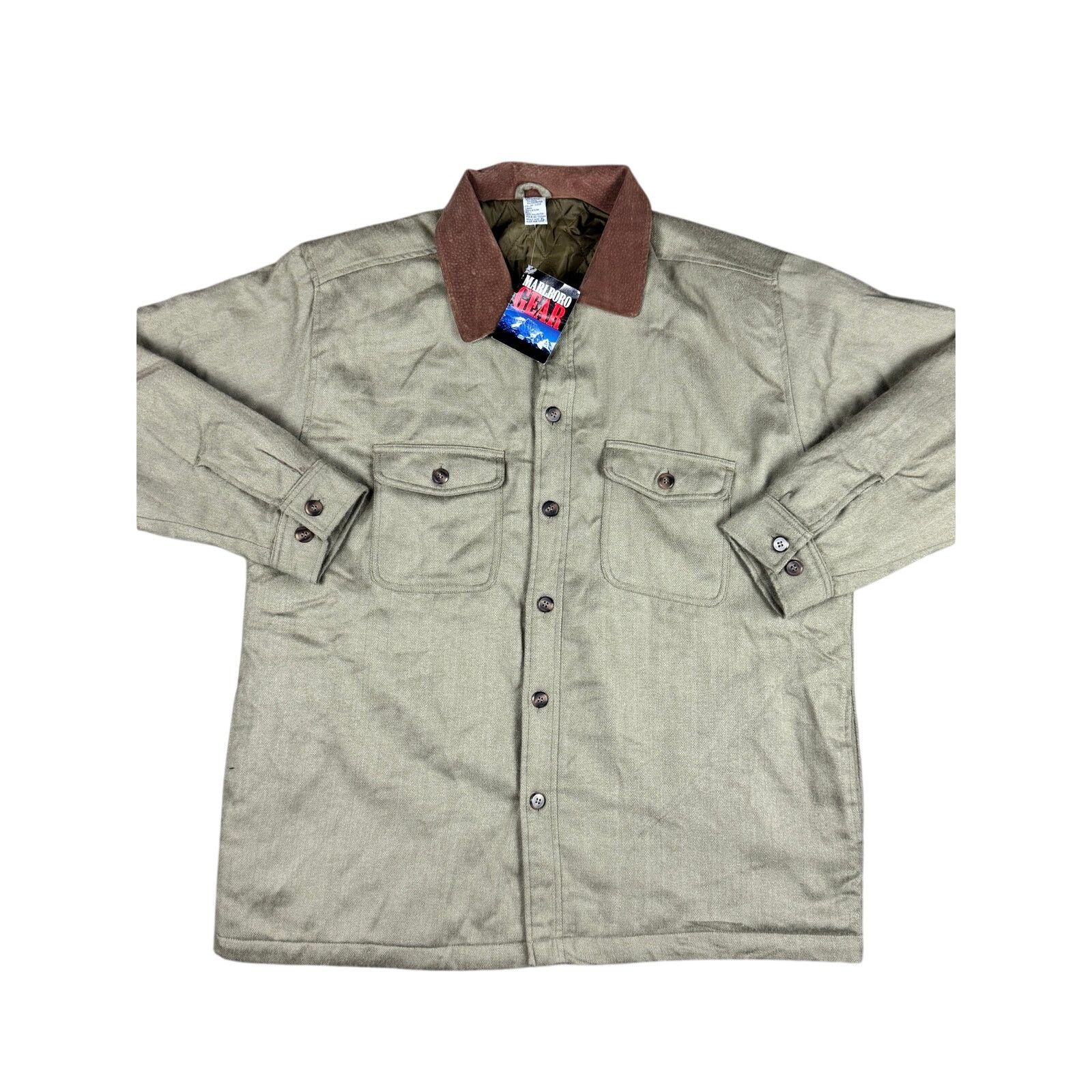Marlboro Vintage 90s Marlboro Button Up Jacket Size US XL / EU 56 / 4 - 2 Thumbnail