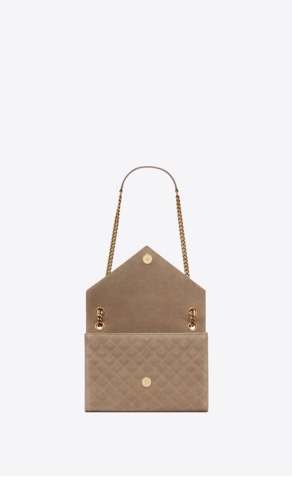 Saint Laurent Paris o1b1hav110724 Size: OS / Envelope Medium Chain Bag in Beige Size ONE SIZE - 4 Thumbnail