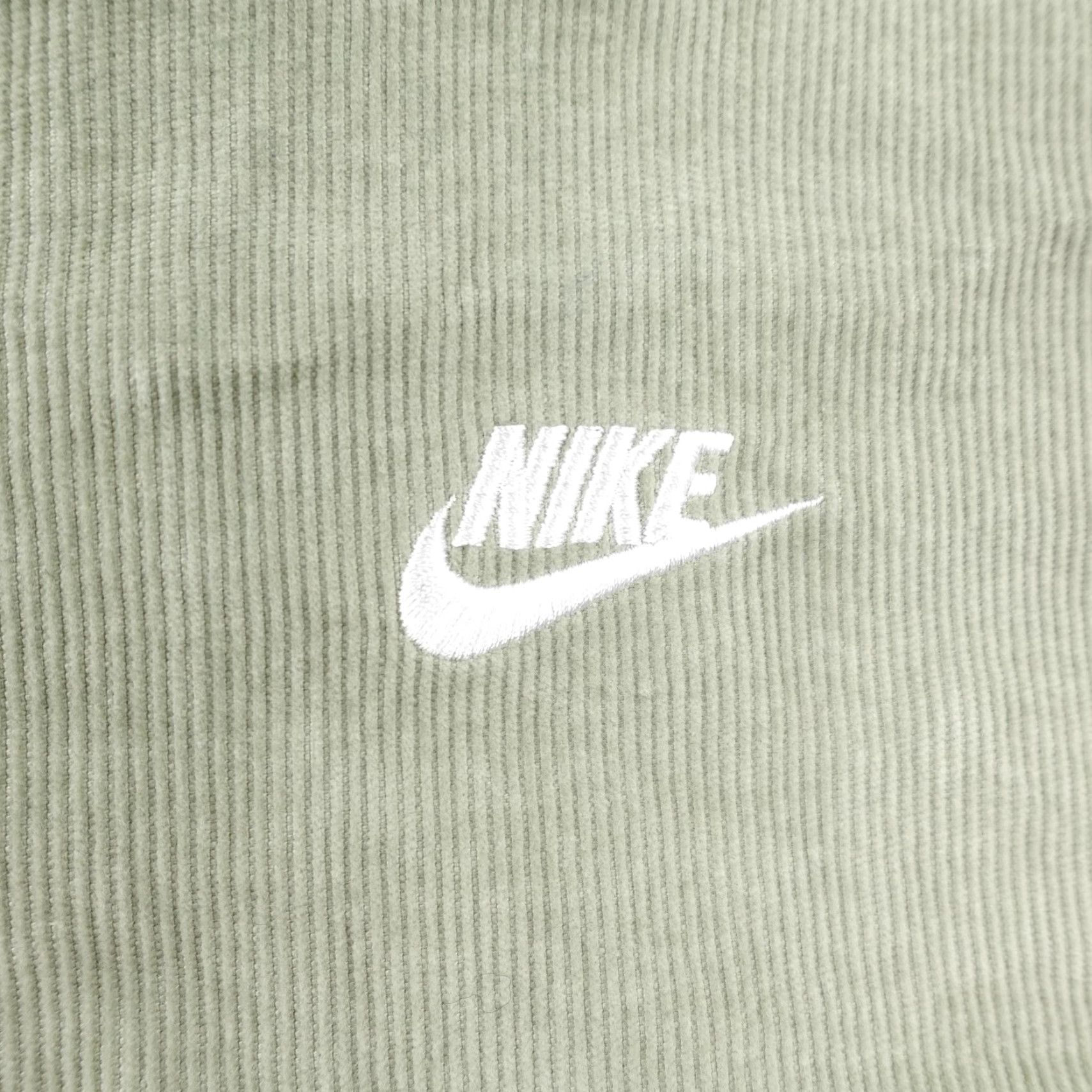 Nike NIKE Jacket Men Medium Green Corduroy Bomber Coat Full Zip Swoosh Logo Casual Outdoor Size US M / EU 48-50 / 2 - 3 Thumbnail
