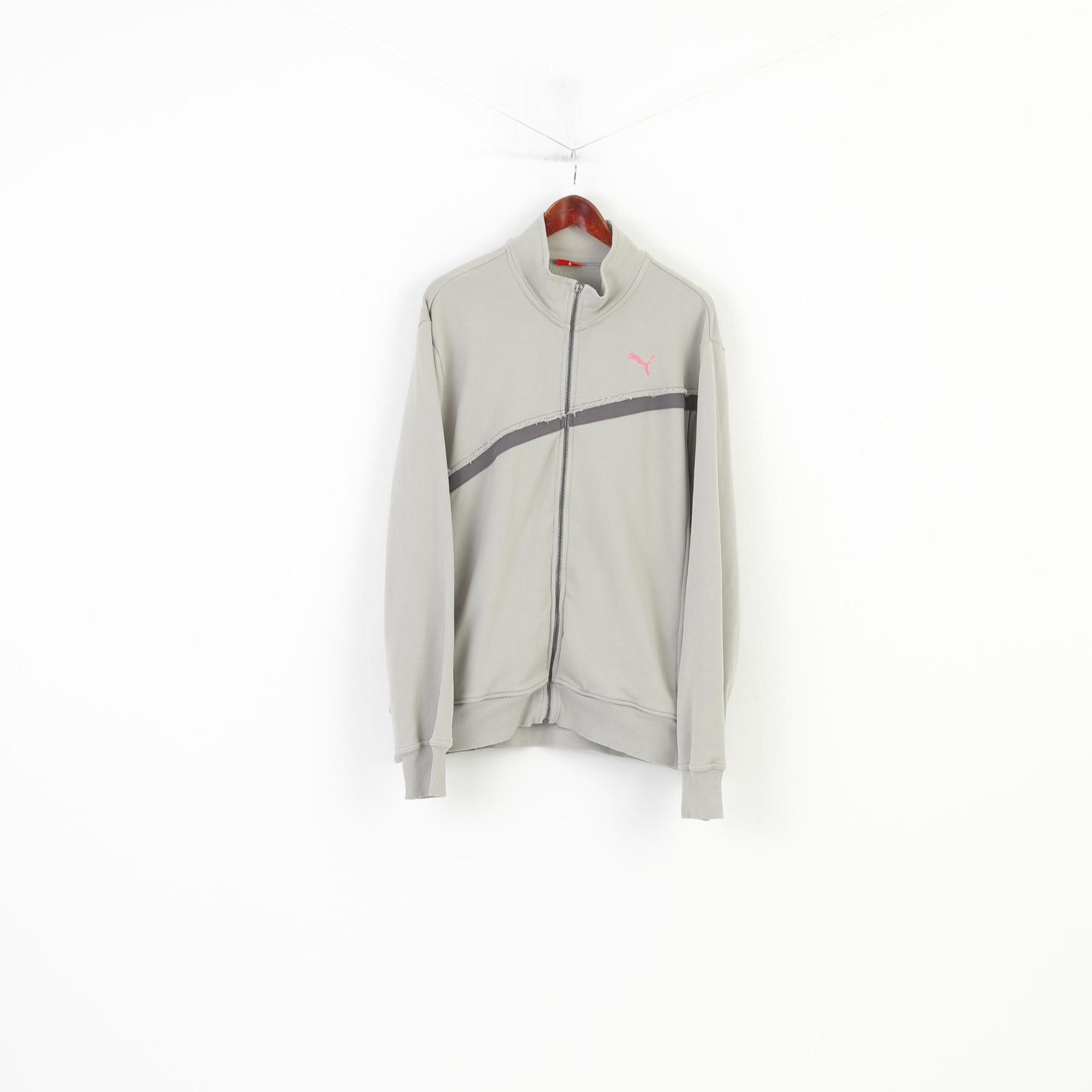 Puma Puma Women XL Sweatshirt Grey Full Zipper Cotton 10729 Size XL / US 12-14 / IT 48-50 - 2 Thumbnail