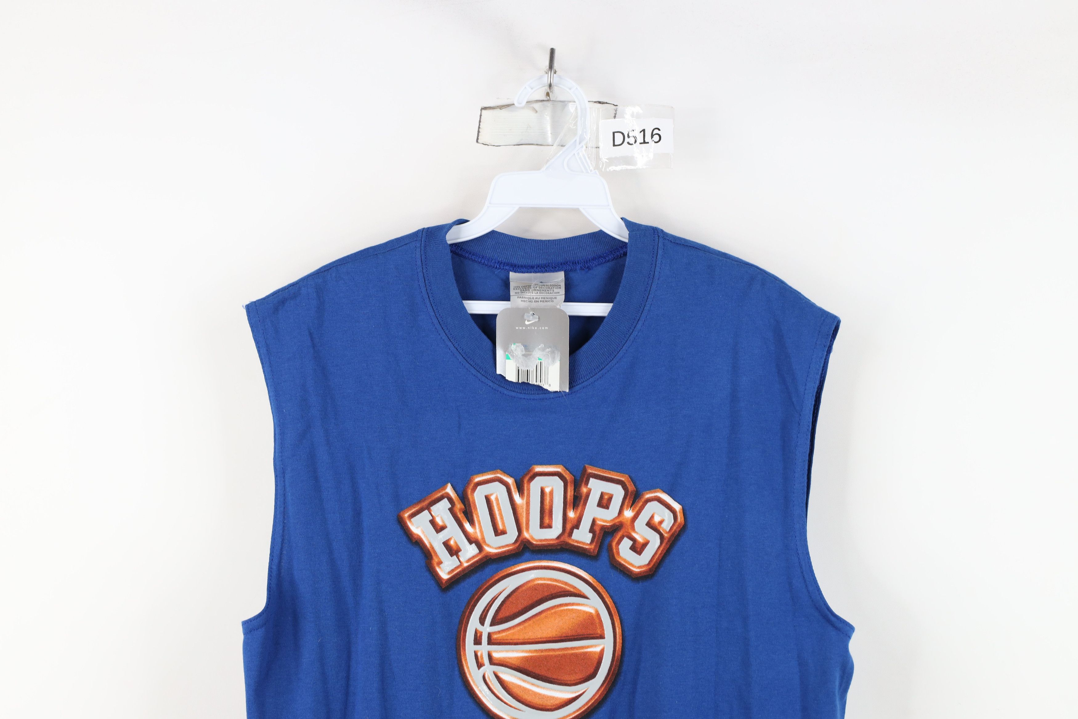 Nike × Vintage Deadstock Vintage 90s Nike Center Swoosh Basketball T-Shirt Size US S / EU 44-46 / 1 - 2 Thumbnail