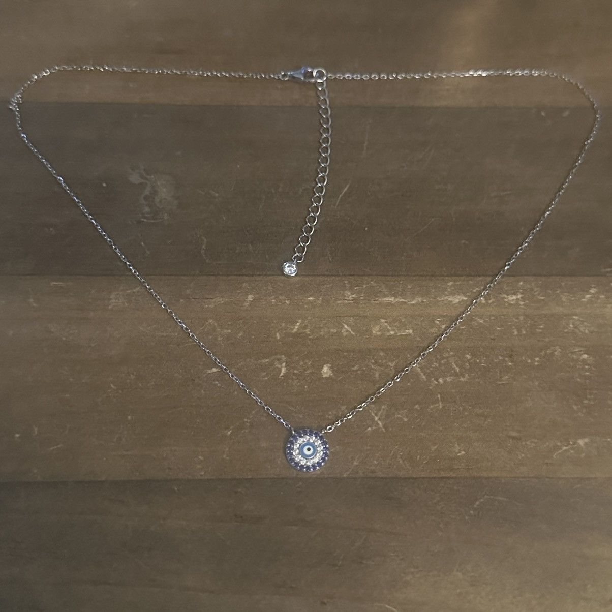 Other Dainty 925 silver cubic zirconia evil eye necklace Size ONE SIZE - 2 Thumbnail
