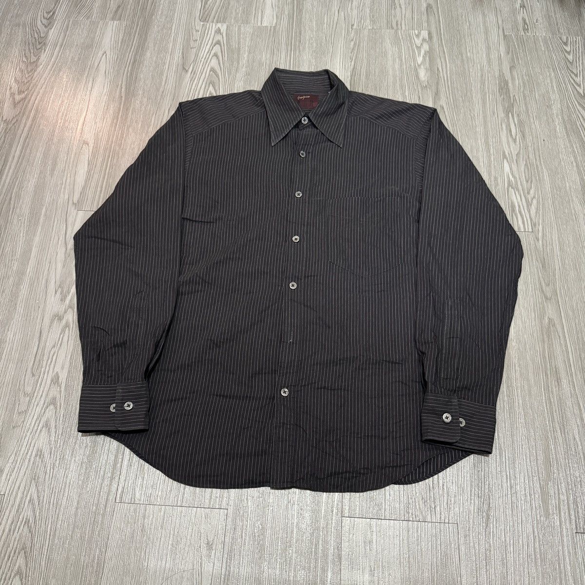 Vintage AAR Yohji Yammamoto Durban Stripes Long Sleeve Shirt Size US M / EU 48-50 / 2 - 1 Thumbnail