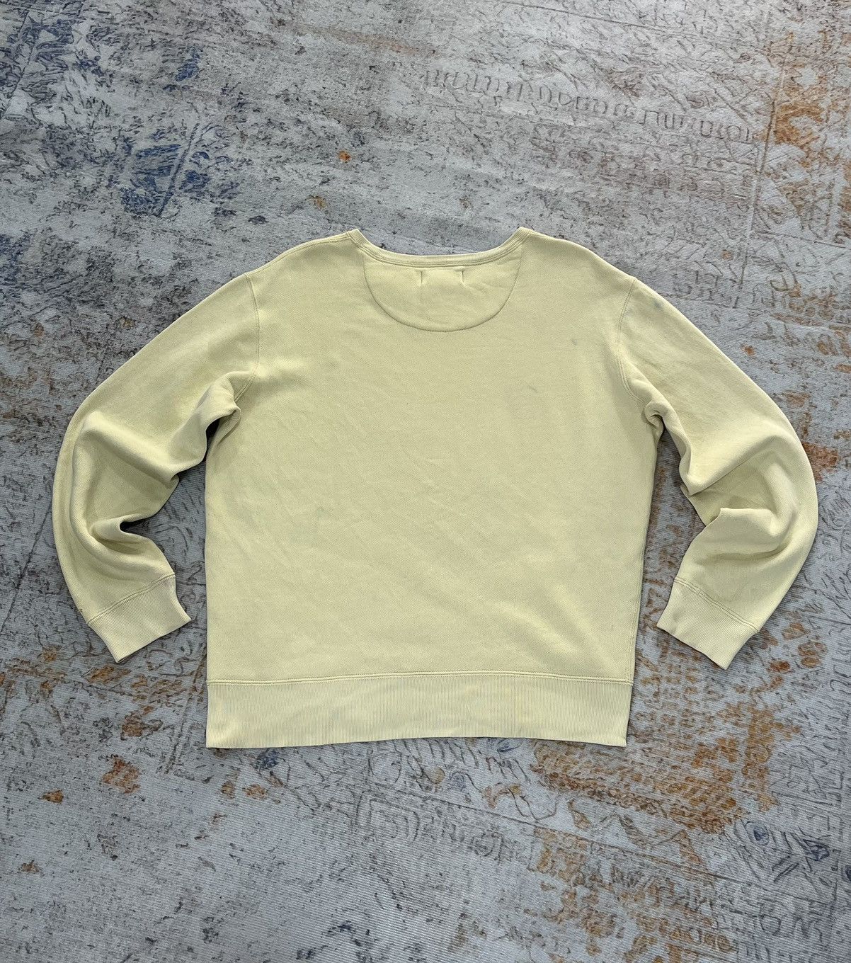 Polo Ralph Lauren Vintage Polo Ralph Lauren Yellow Overfitted Sweatshirt Size US L / EU 52-54 / 3 - 2 Thumbnail