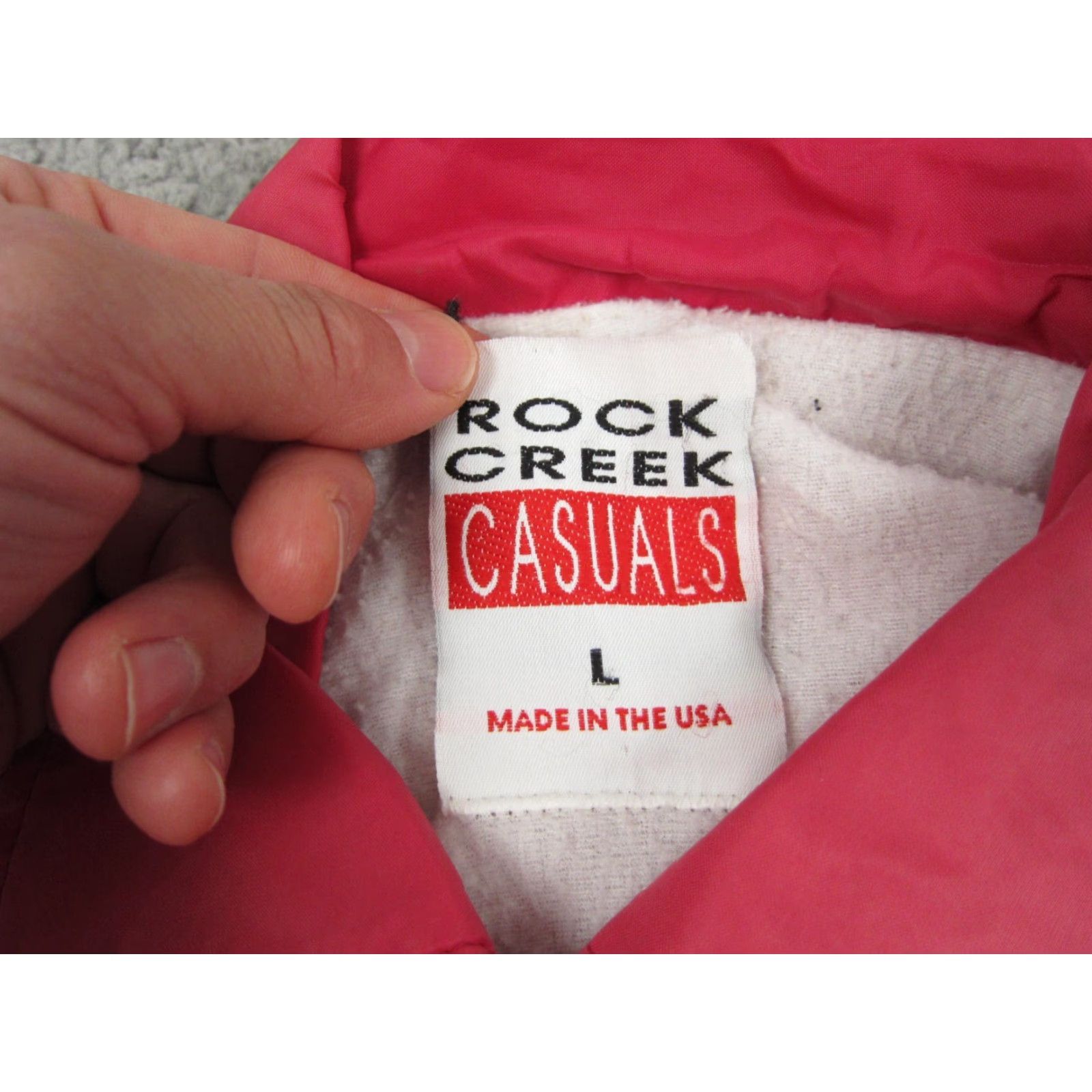 Coach VINTAGE Rock Creek Bomber Jacket Womens L Pink Satin 90s 80s USA Size L / US 10 / IT 46 - 5 Thumbnail