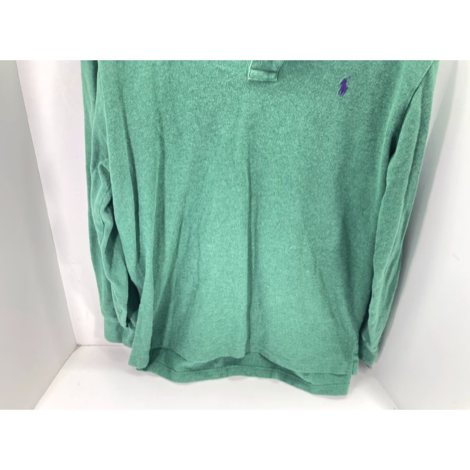 Polo Ralph Lauren Polo Ralph Lauren Polo Shirt Mens XL Green Long Sleeve Slim Fit Logo Tee Size US XL / EU 56 / 4 - 5 Thumbnail