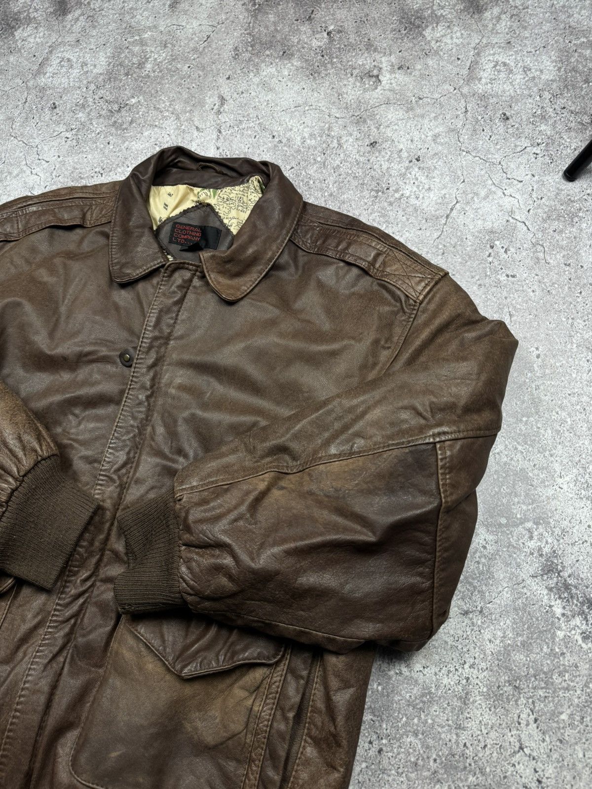 Japanese Brand Vintage Bomber Leather Jacket Avirex Schott Japanesse Y2K Size US L / EU 52-54 / 3 - 9 Thumbnail