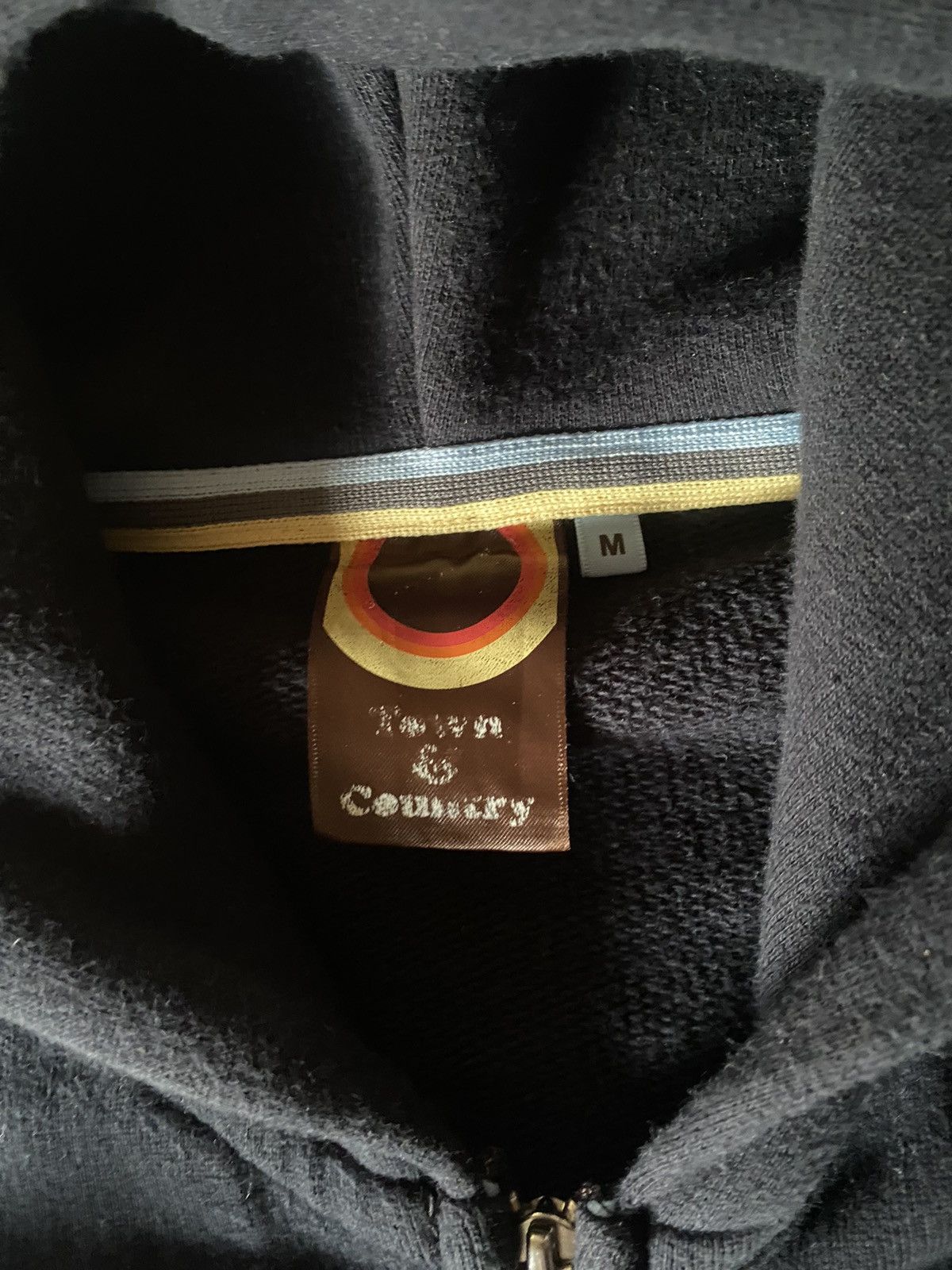 Japanese Brand Vintage Town & Country zipper Hoodie Size US L / EU 52-54 / 3 - 7 Thumbnail