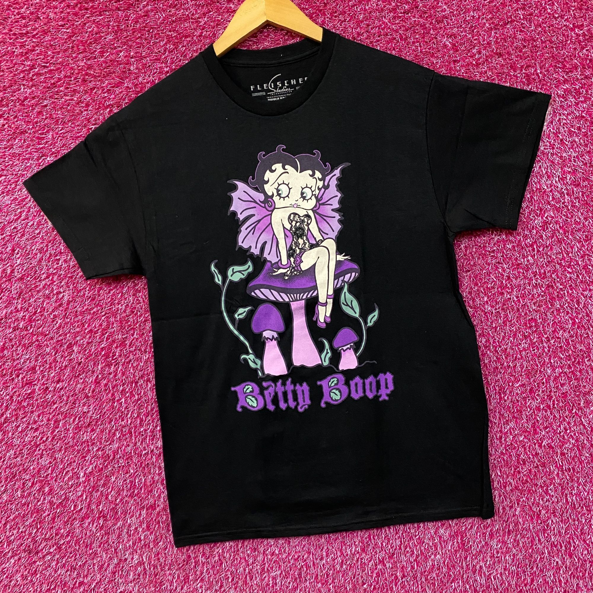Ripple Junction Betty Boop Gothic Mushroom Pixie Animated Movie T-Shirt Medi Size US M / EU 48-50 / 2 - 3 Thumbnail